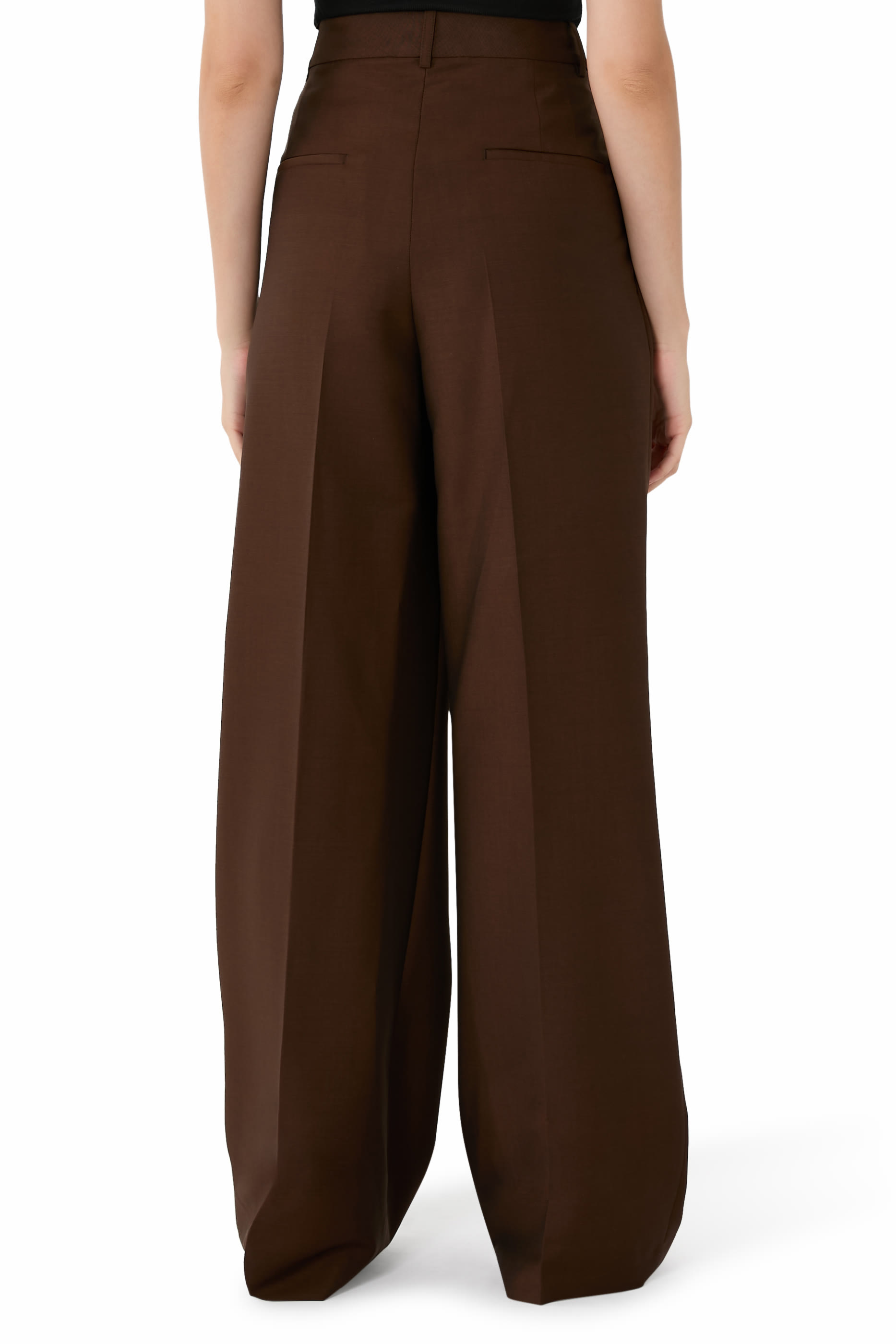 Dual Tone Pique Tailored Trousers 