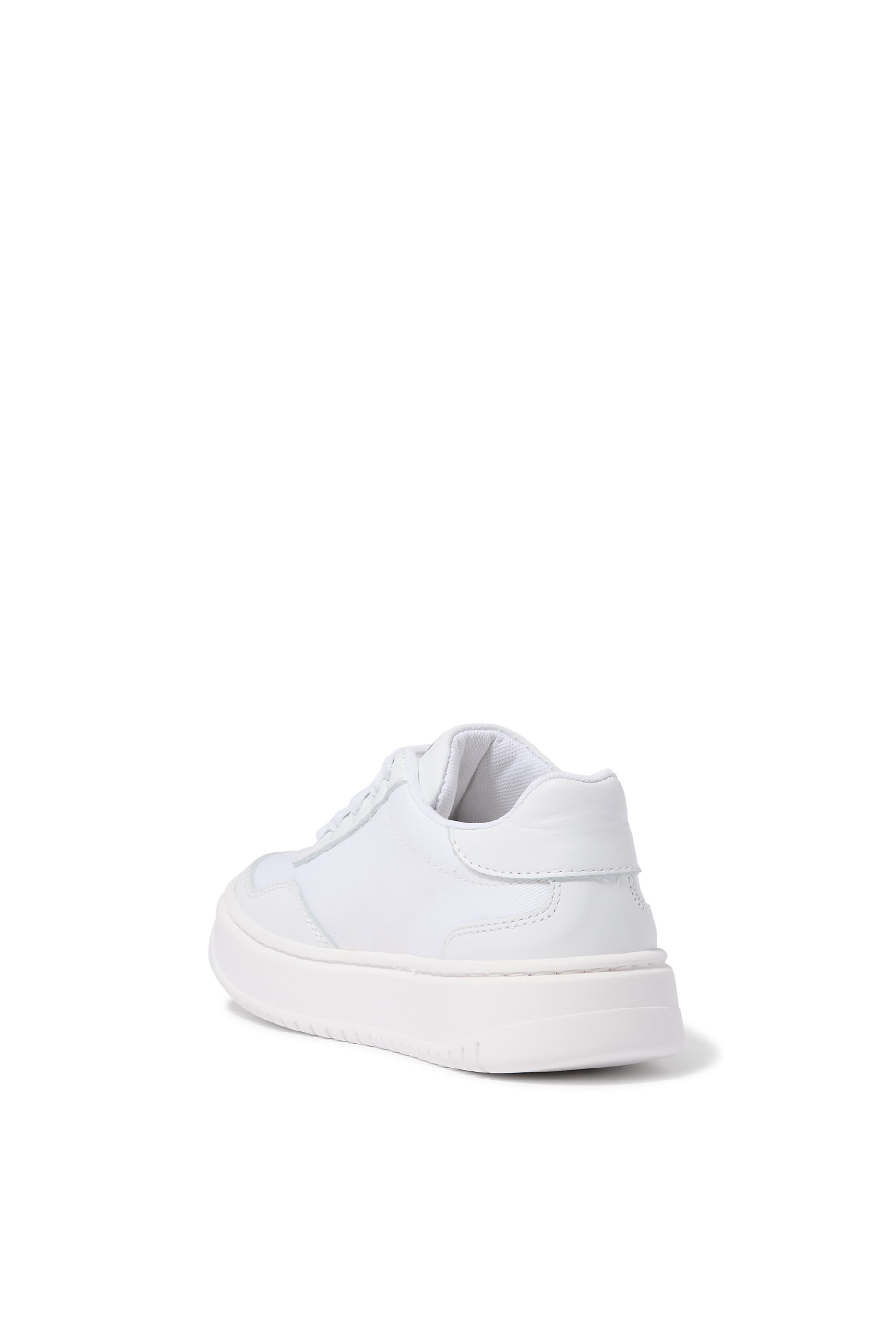 Kids Logo Leather Sneakers