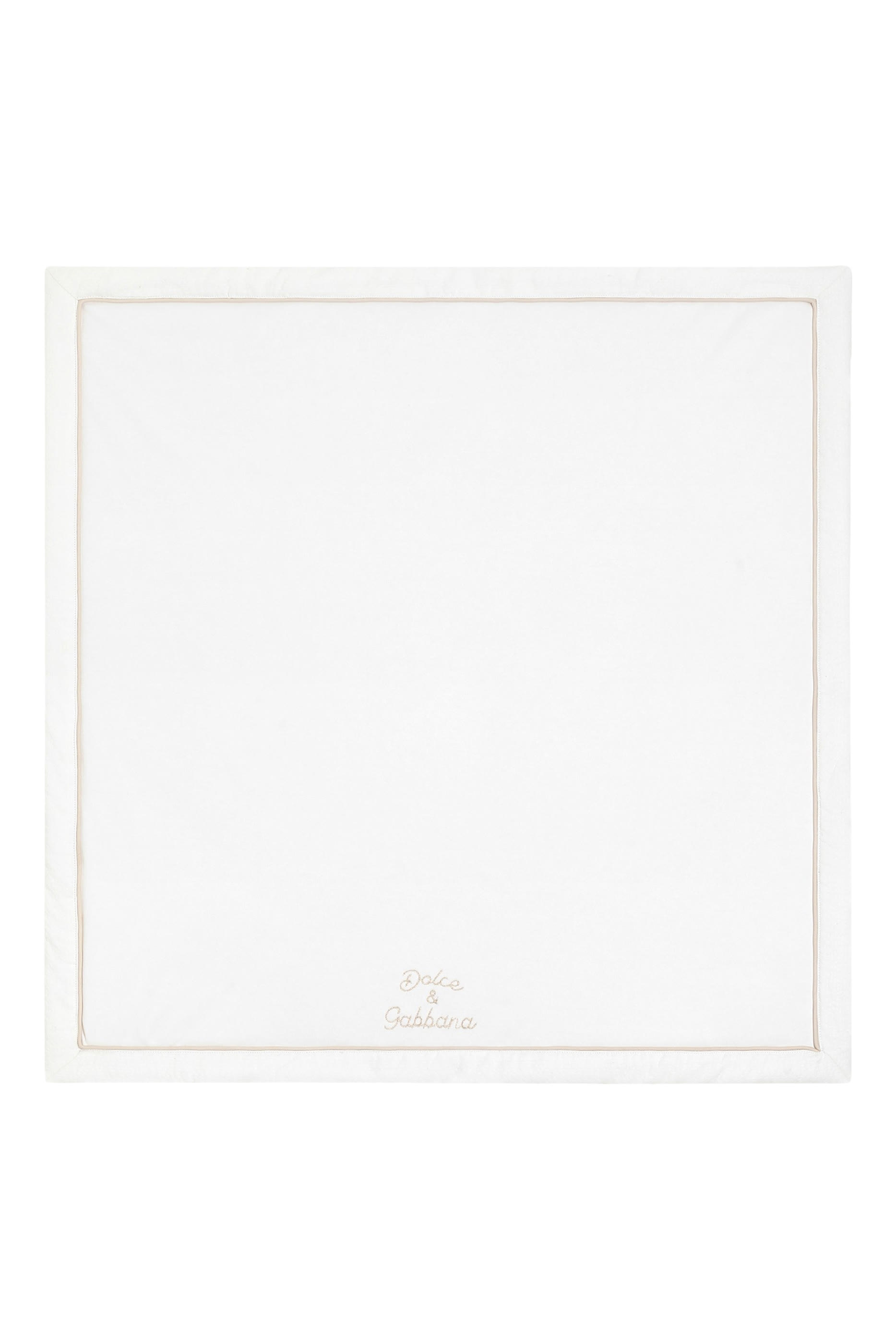 Kids Logo Embroidered Interlock & Linen Blanket