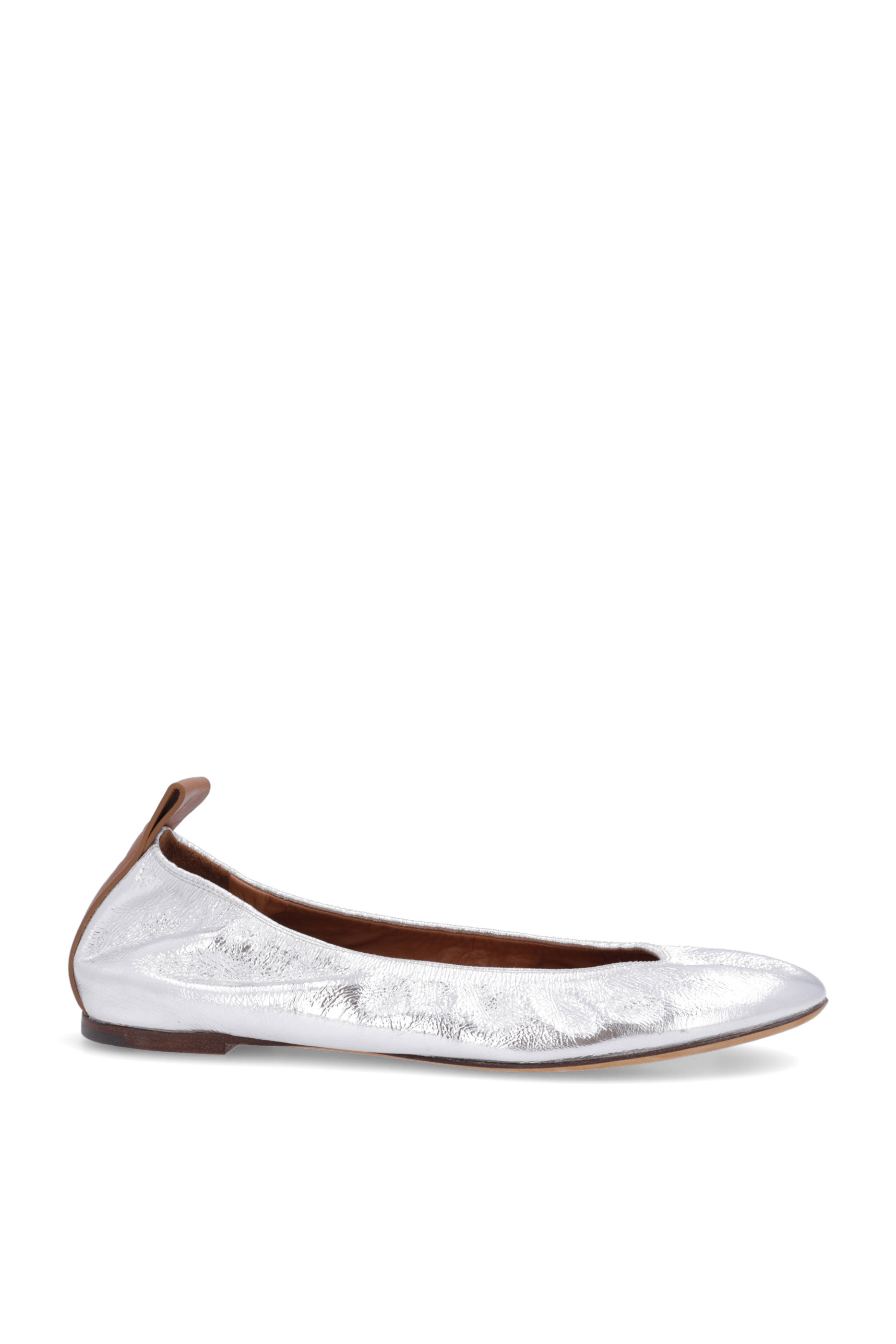 Ballerina Metallic Leather Flats