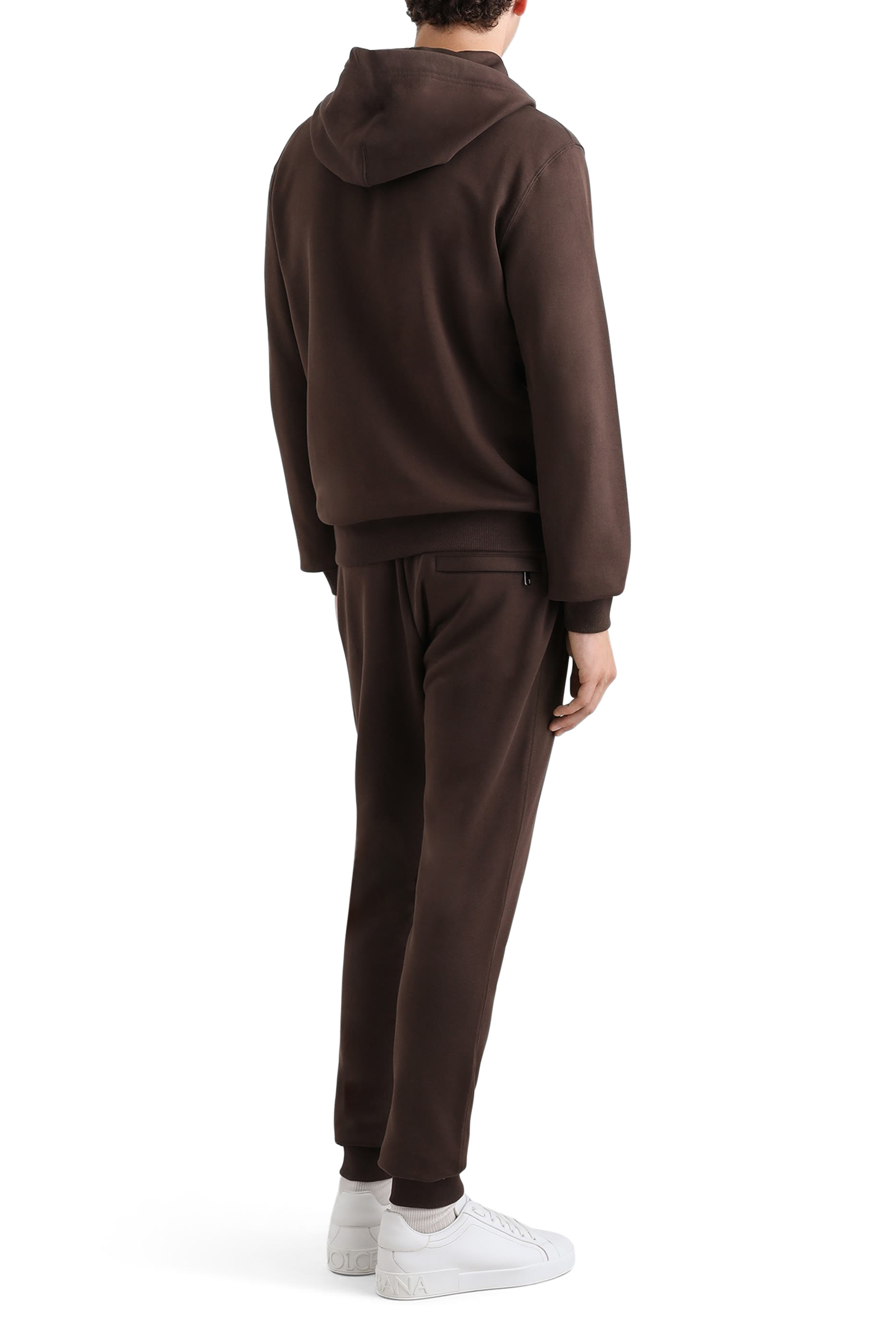 Cotton Heraldic Patch Hoodie