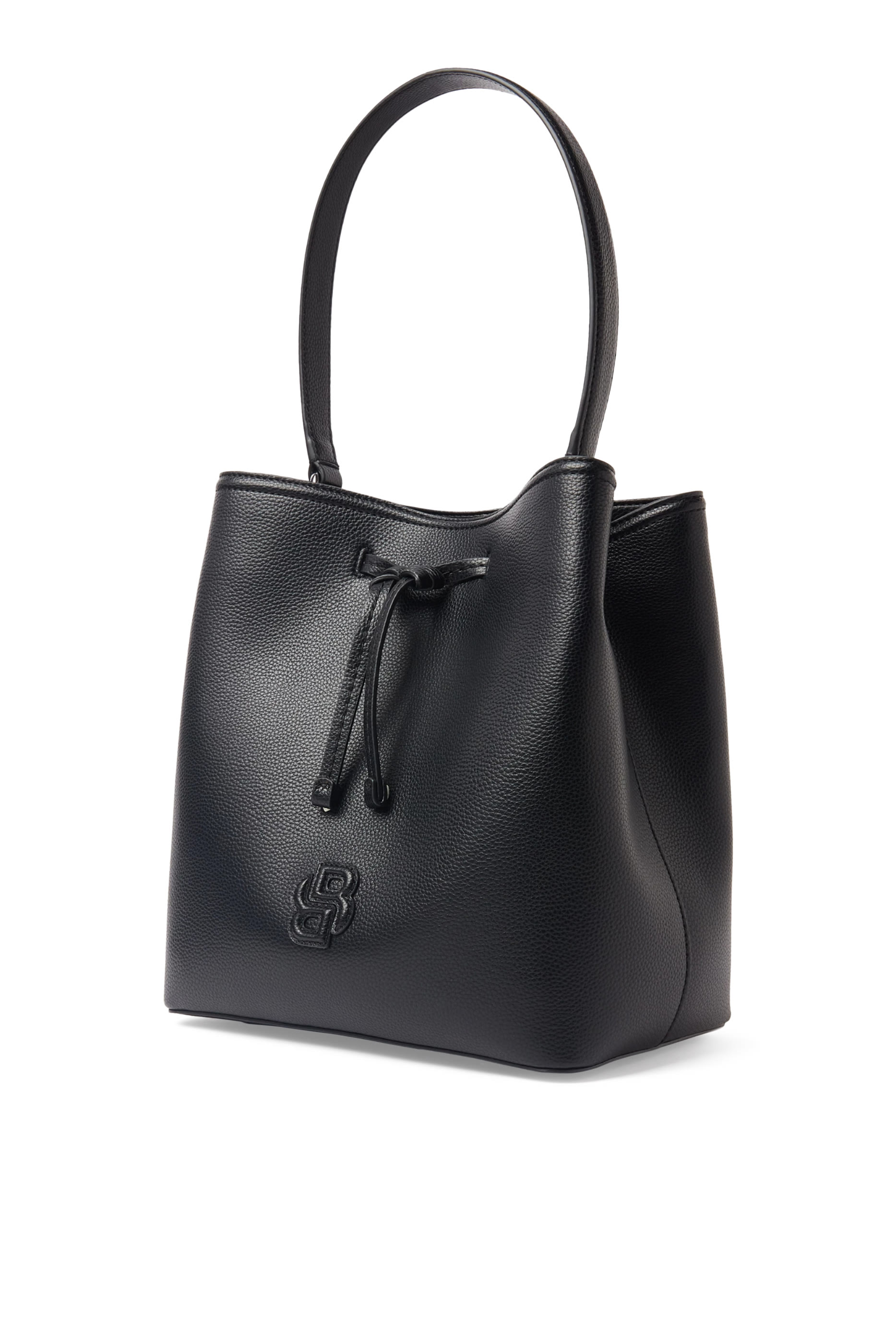 Anett Double B Monogram Drawstring Bag