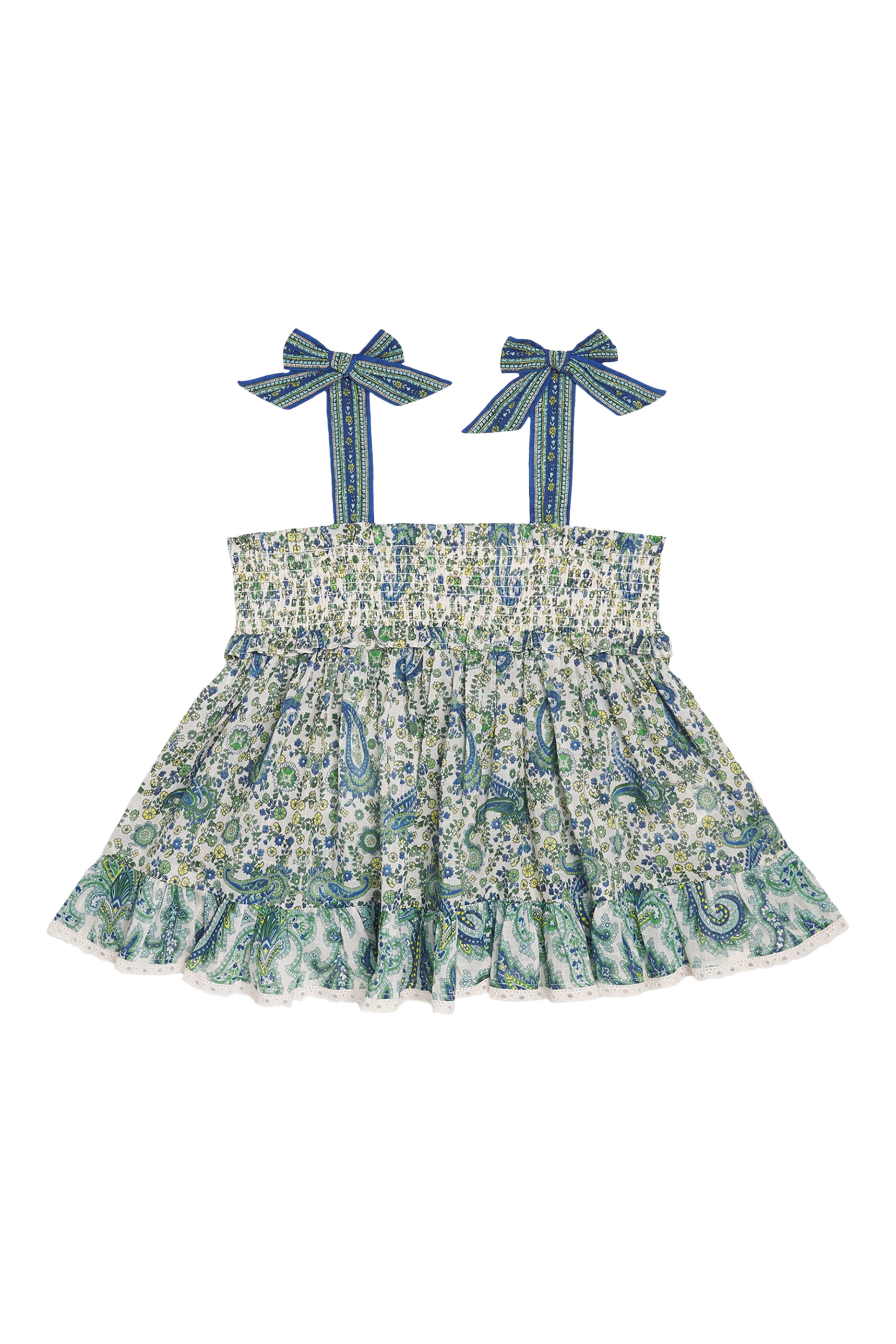 Kids Halliday Shirred Top