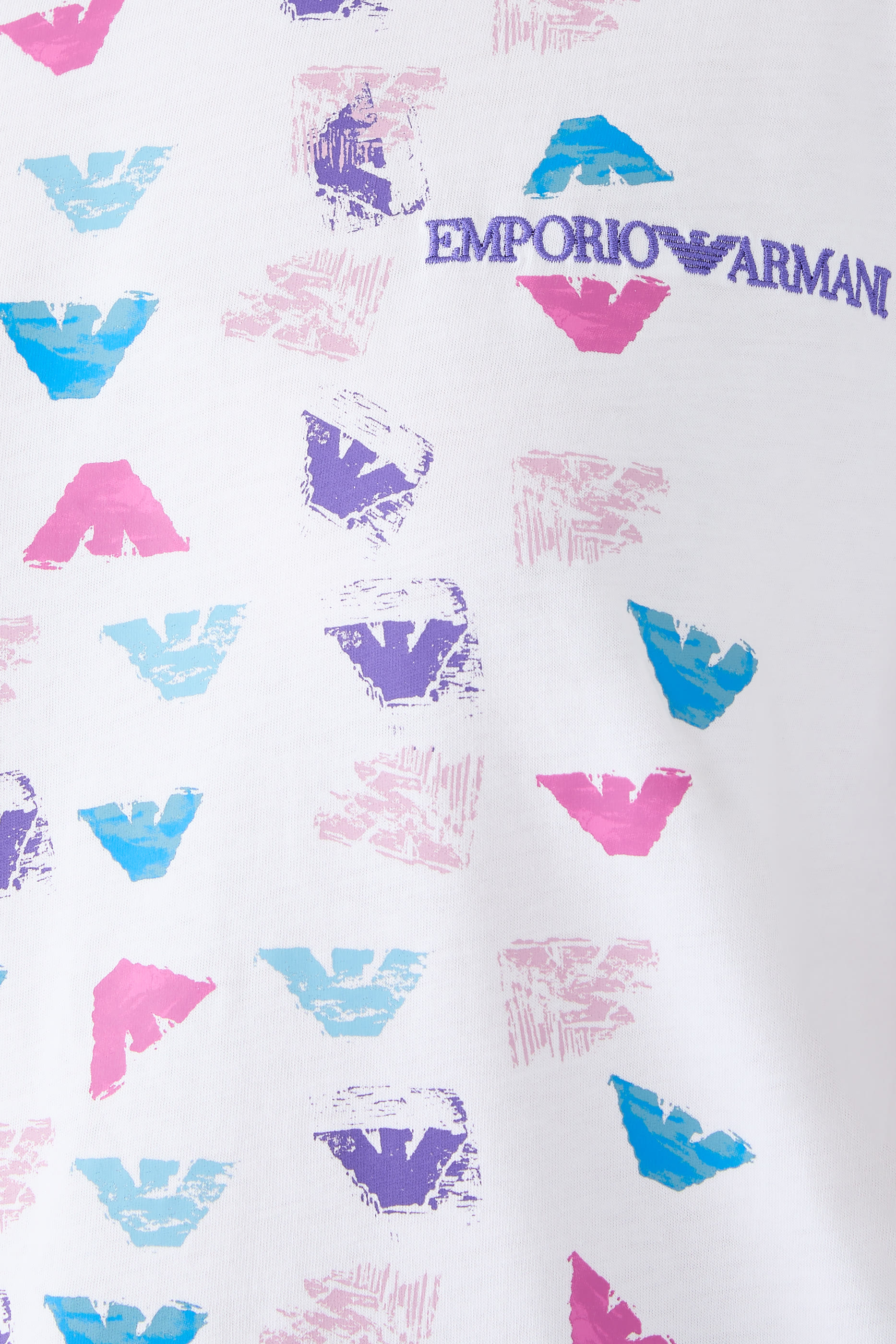 All-Over Eagle Print Jersey T-Shirt