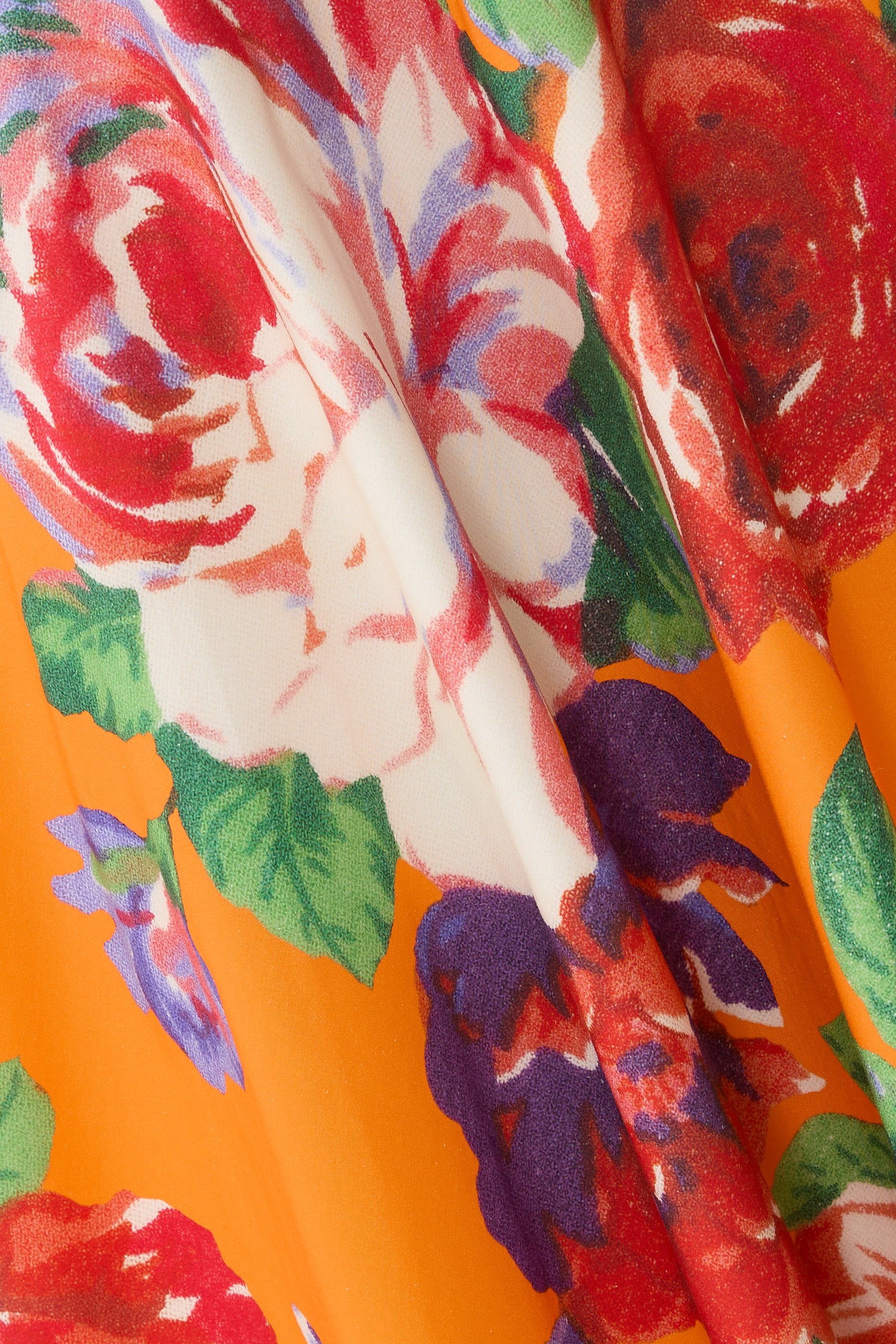 Printed Stretch Cotton Skirt