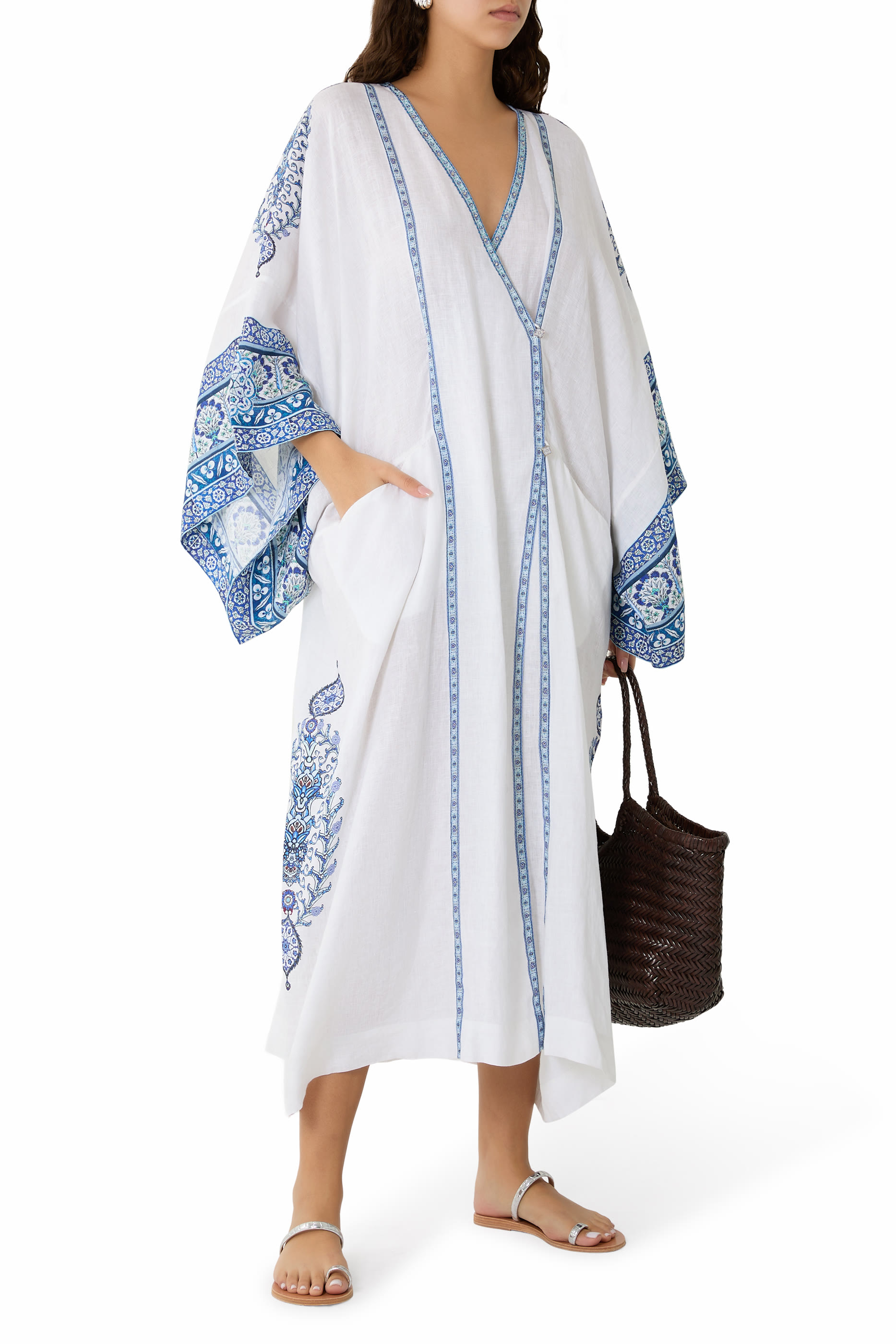 Isnik Lullaby Panelled Wrap Kaftan 