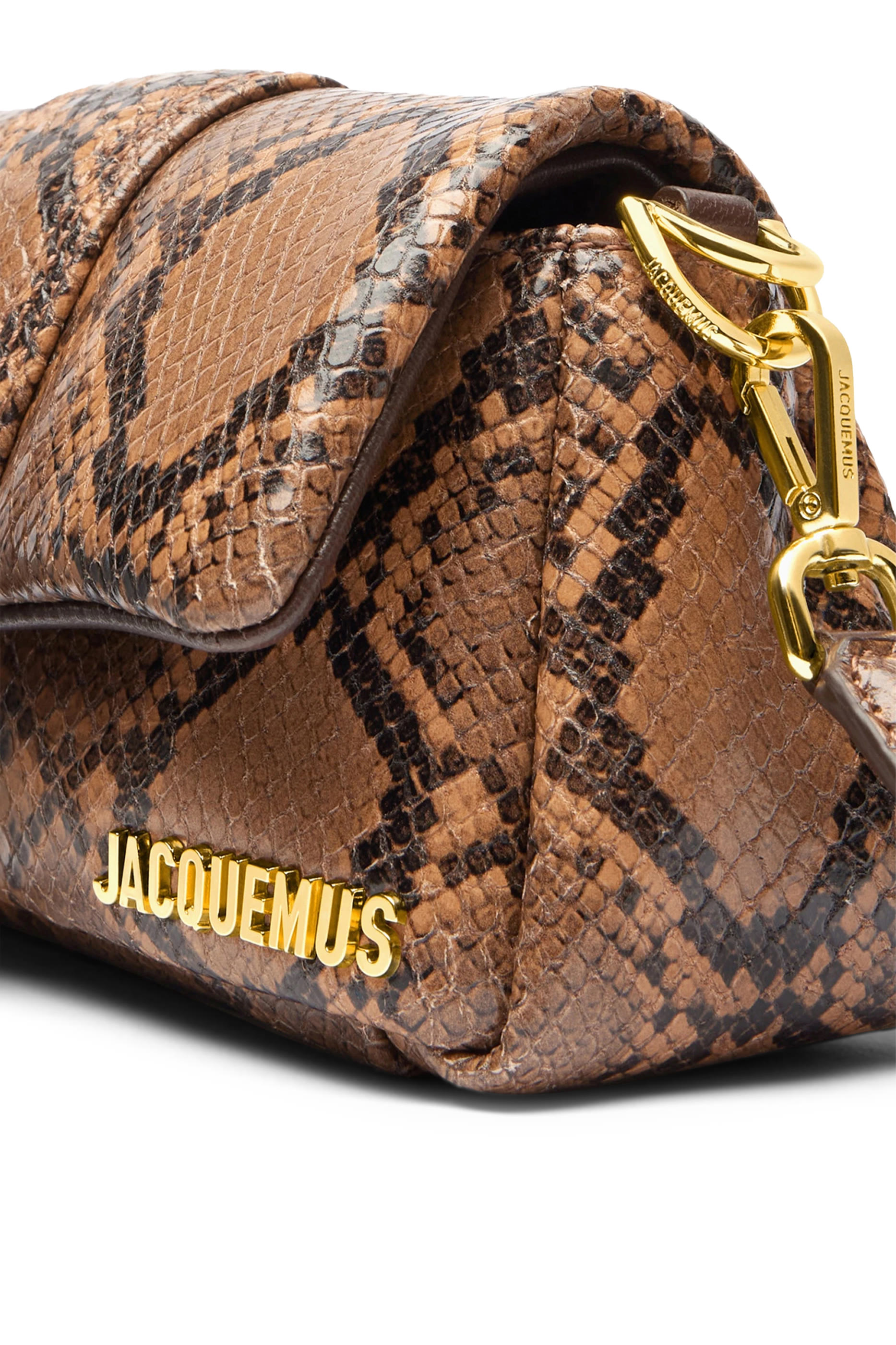 Le Petit Bambimou in Padded Python-Print Leather