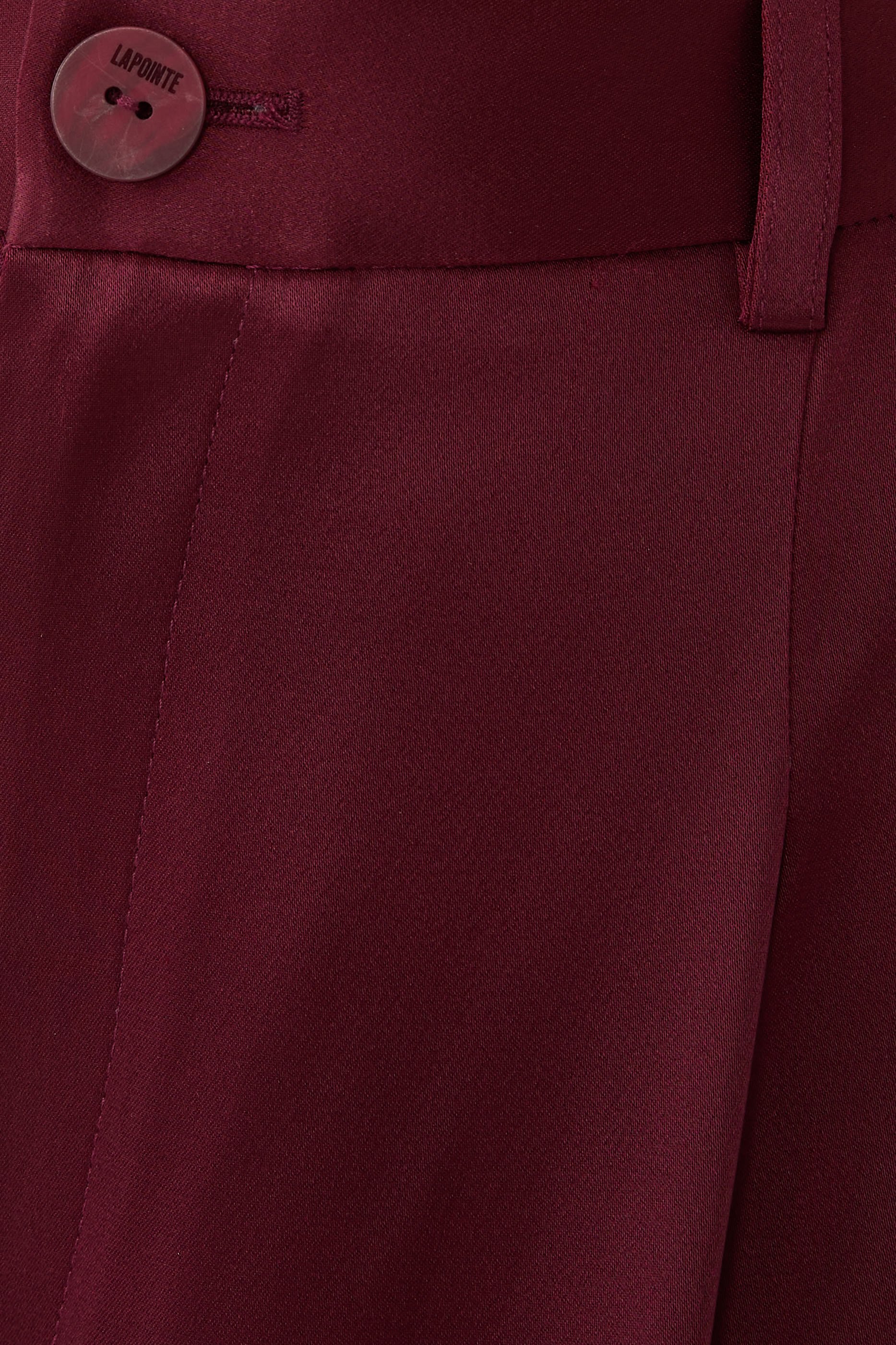 Satin Relaxed Pleated Pants 