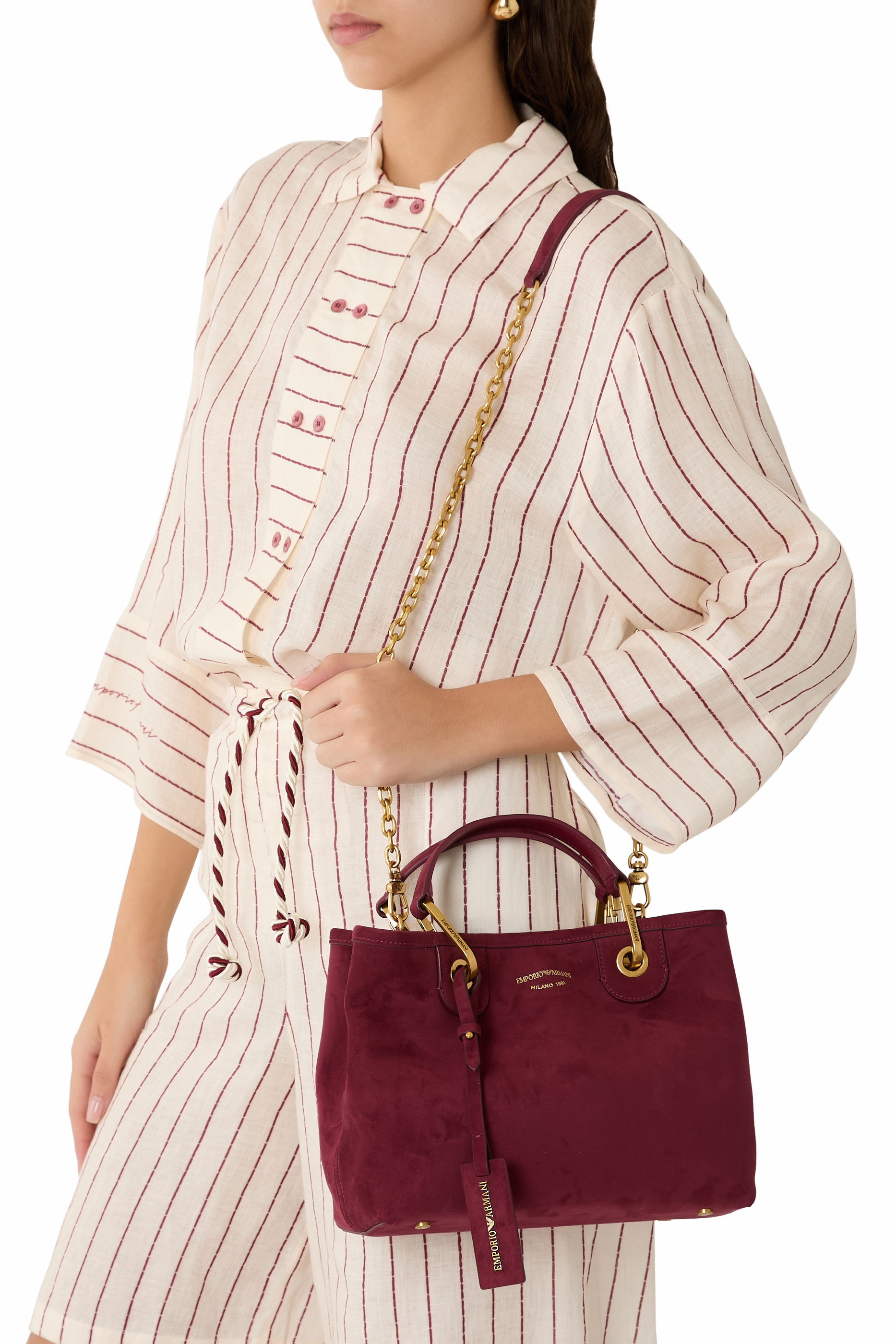 MyEA Suede Shopper Bag