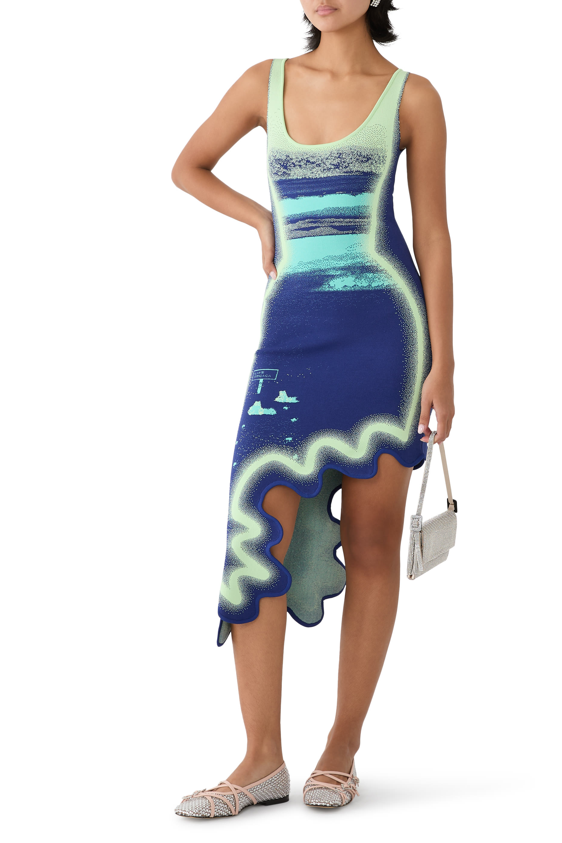 Hazel Reversible Wavy Asymmetric Dress