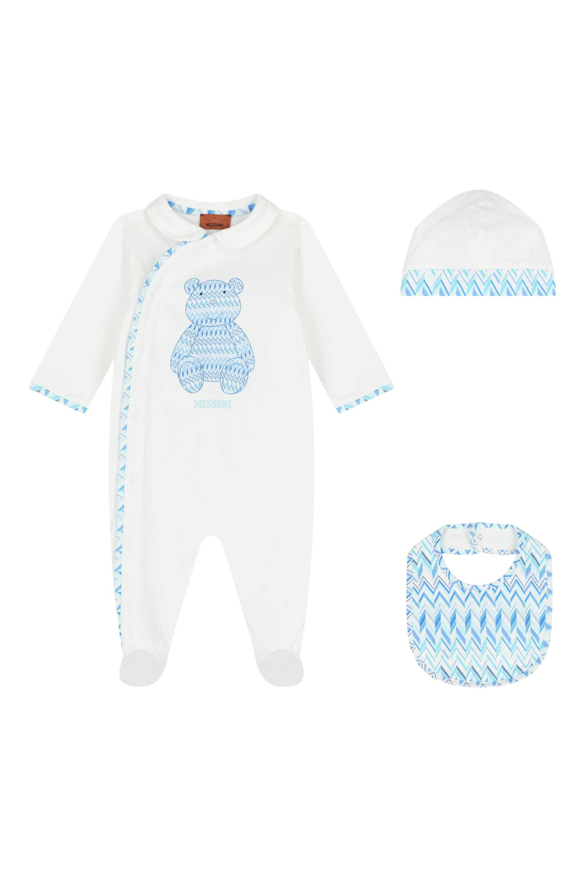 Kids Zigzag Print Babysuit Set 