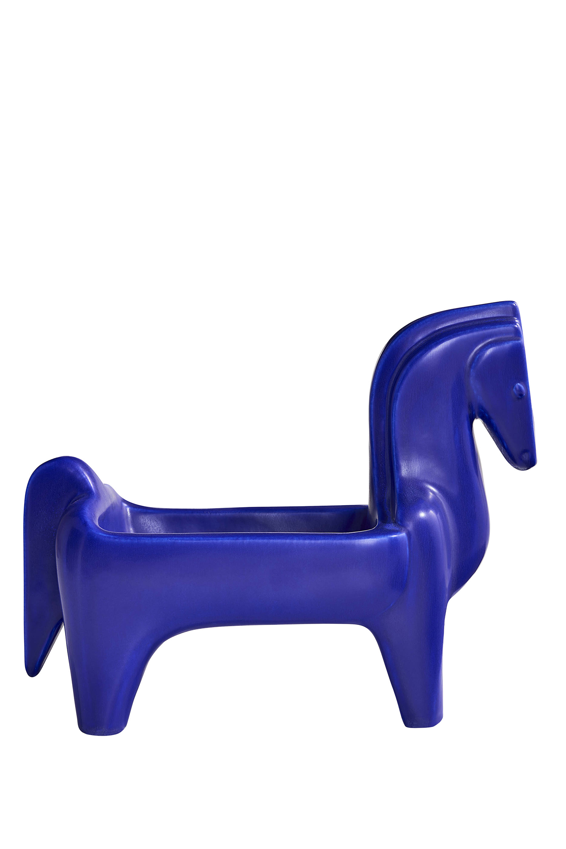 Cobalt Horse Bowl 