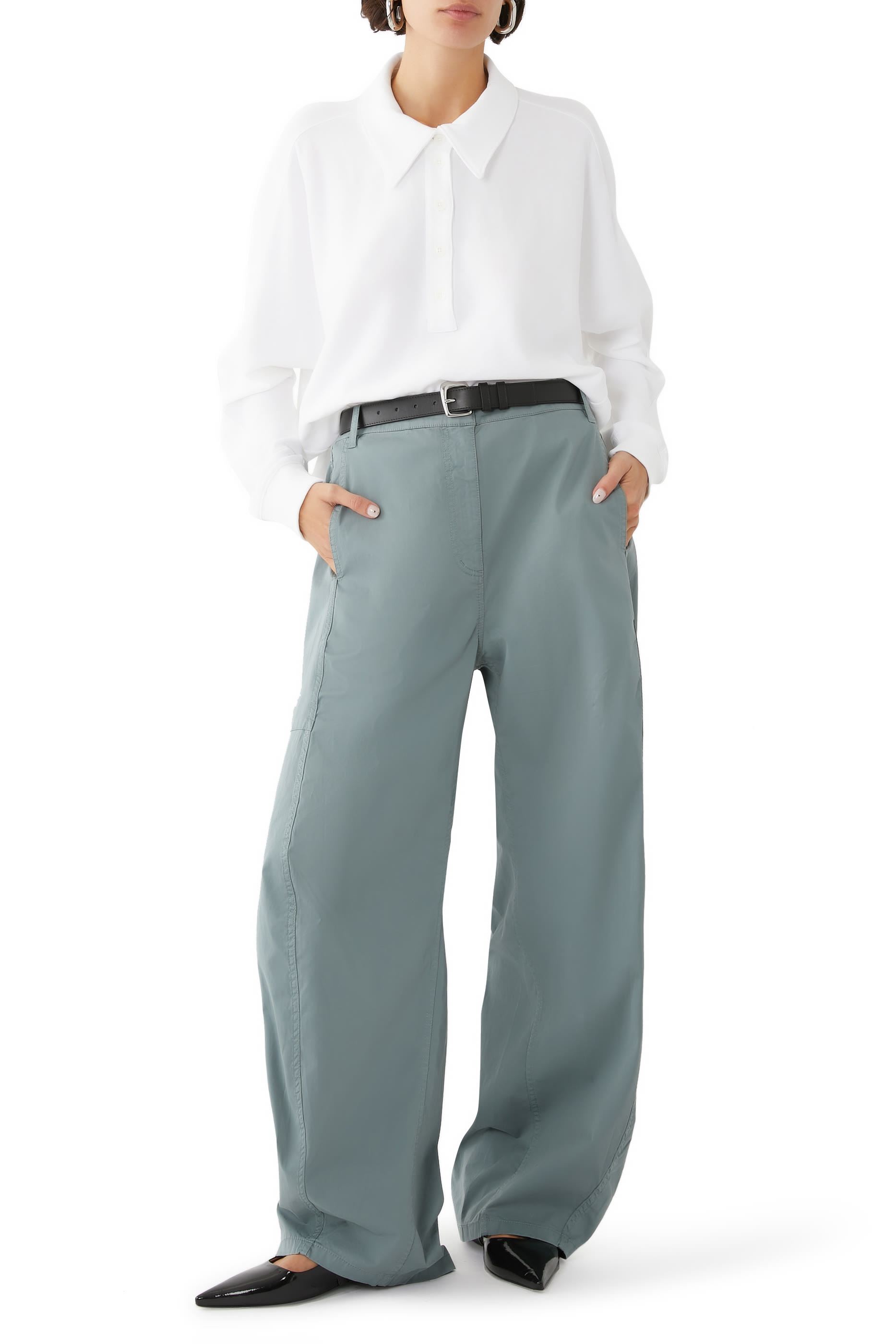 Garment Dyed Silky Cotton Sid Pants