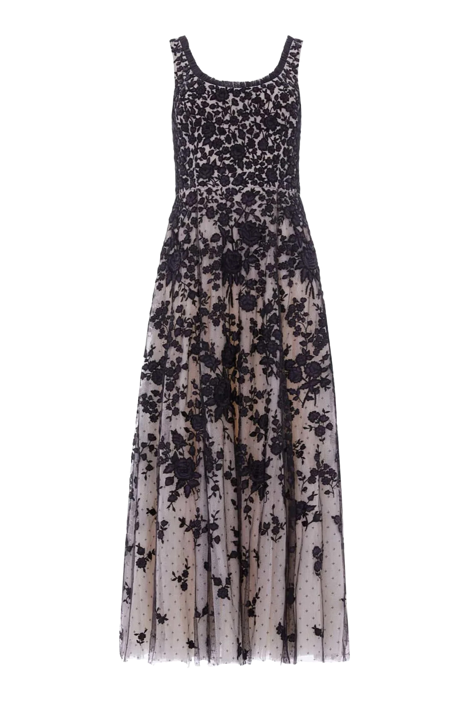 Rosa Scoop Neck Ankle Gown 