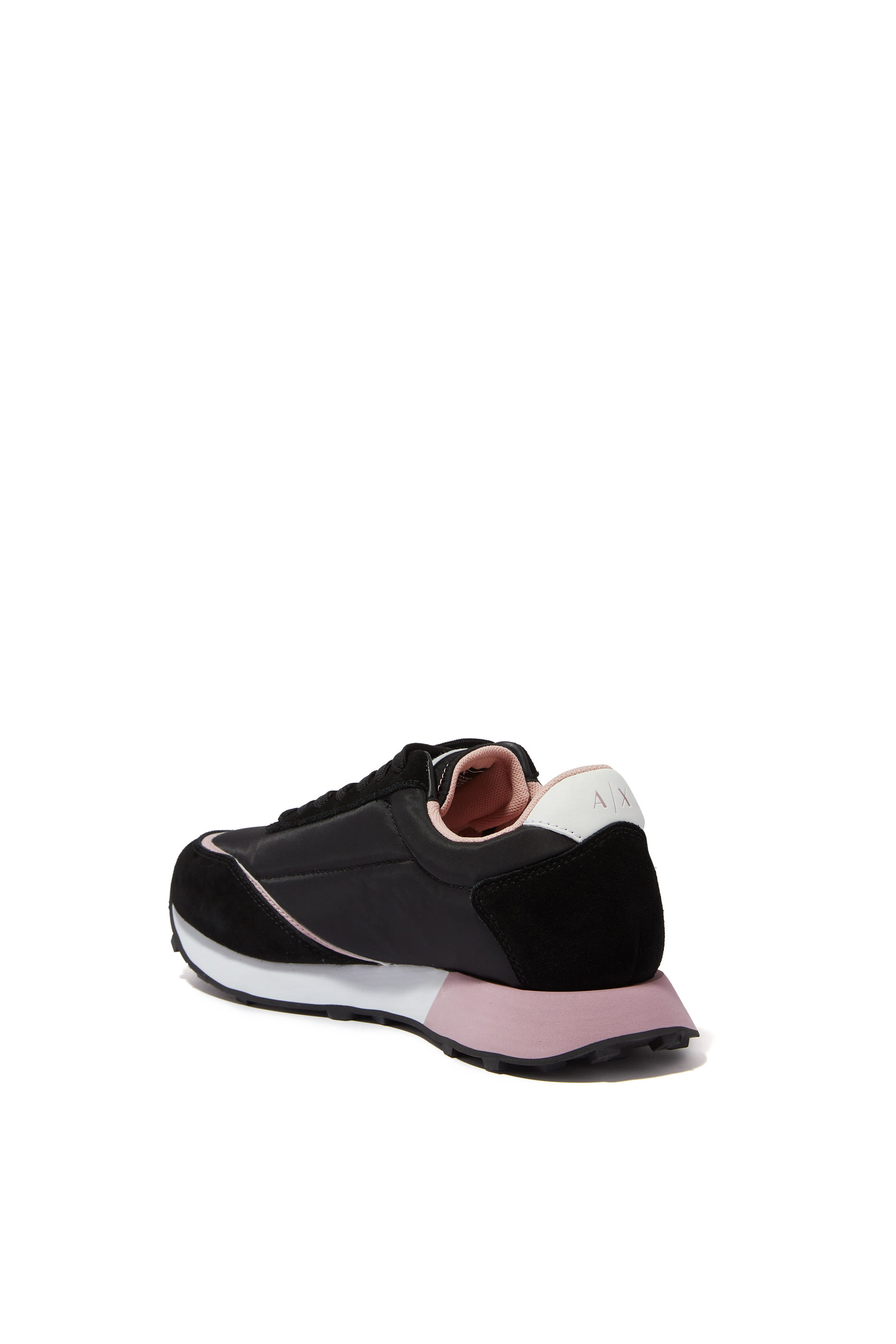 AX Logo Faux Leather Sneakers