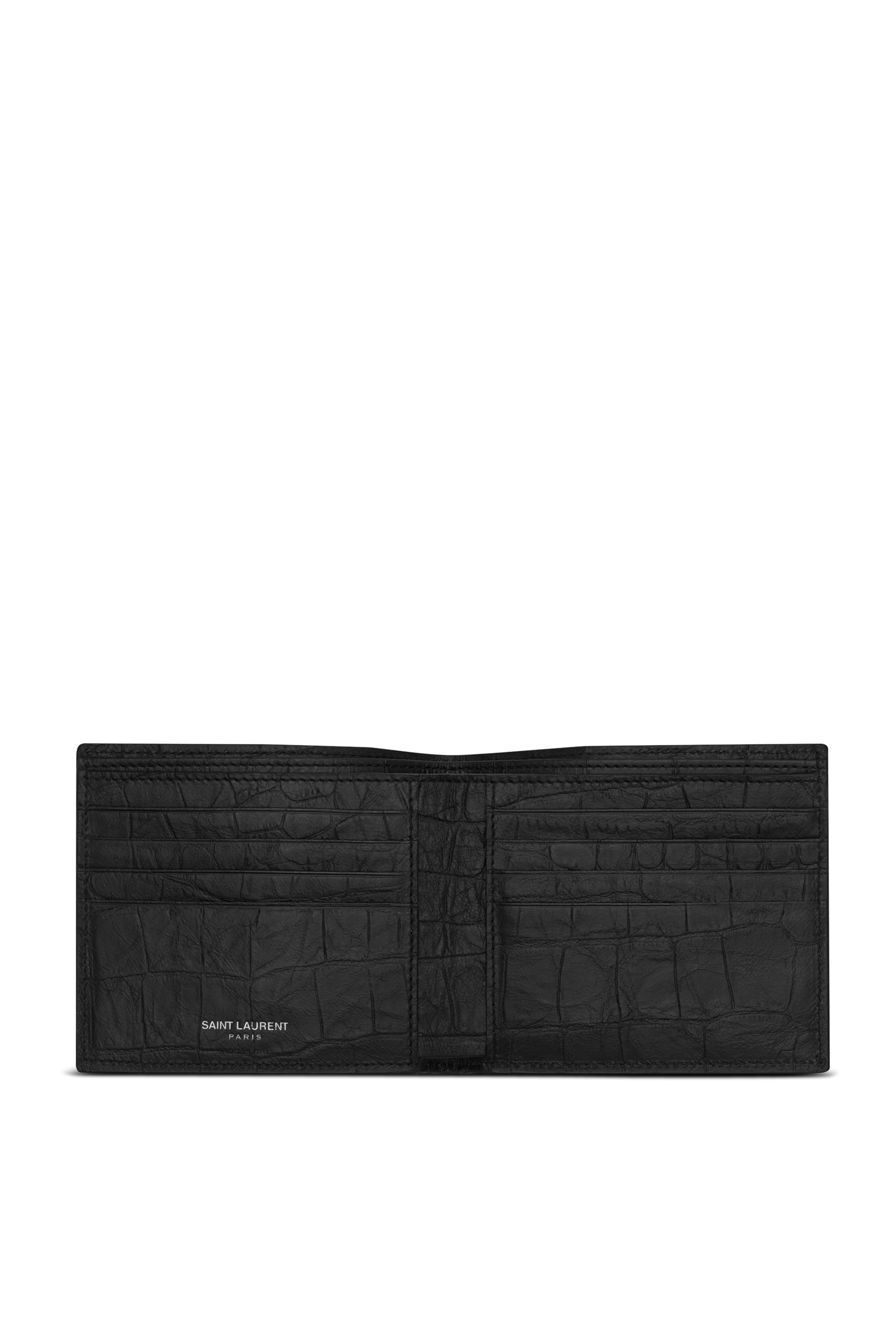 East West Croc-Embossed Wallet