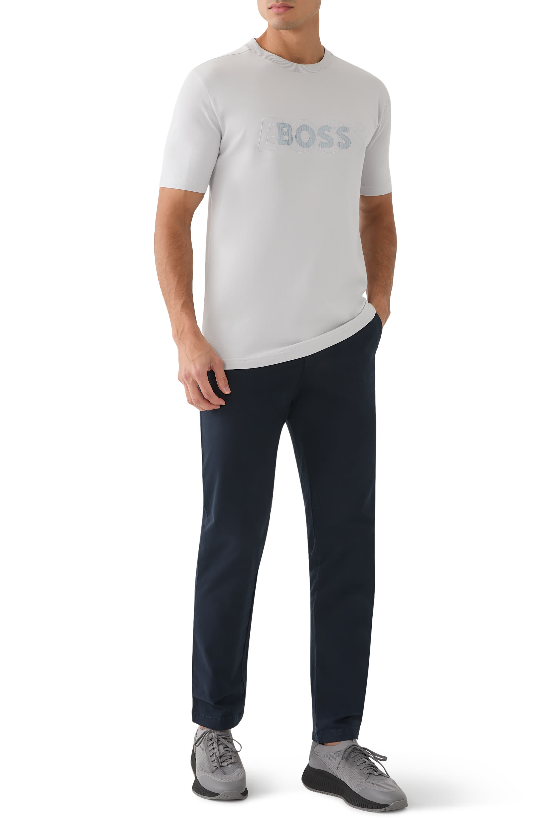 Double Logo Artwork Cotton-Jersey T-Shirt