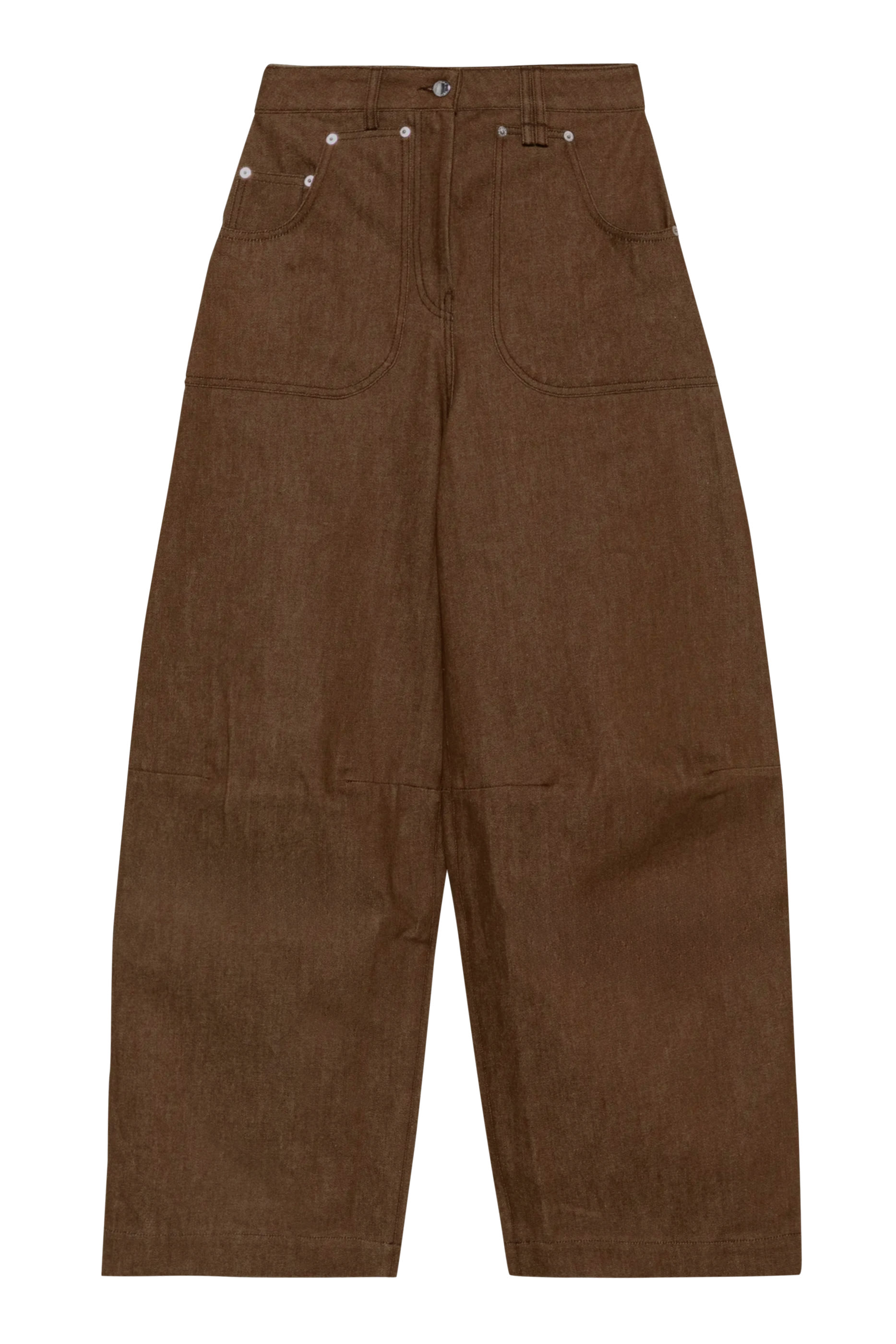 Wide Leg Utility Curve Jeans 