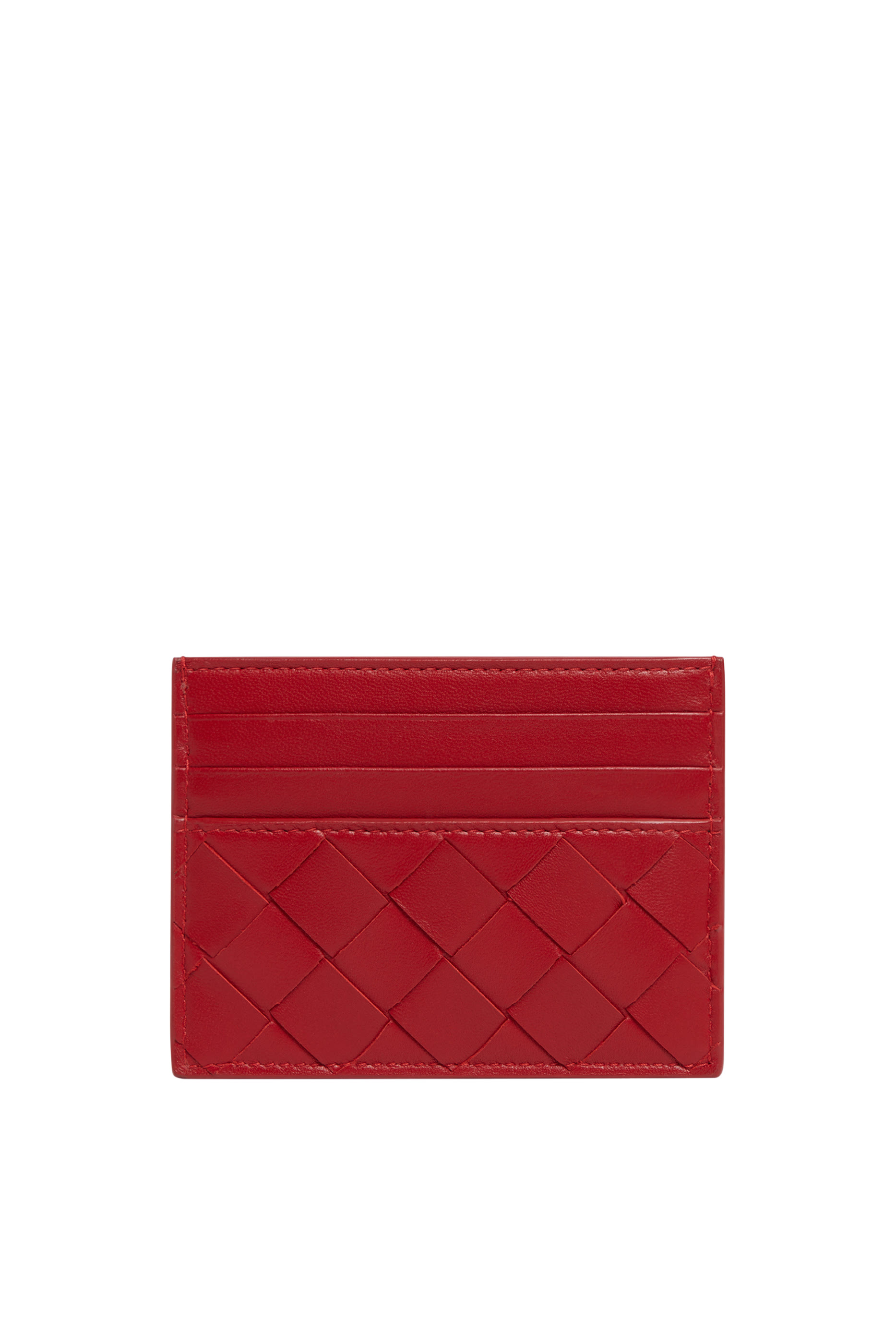 Intrecciato Leather Card Case