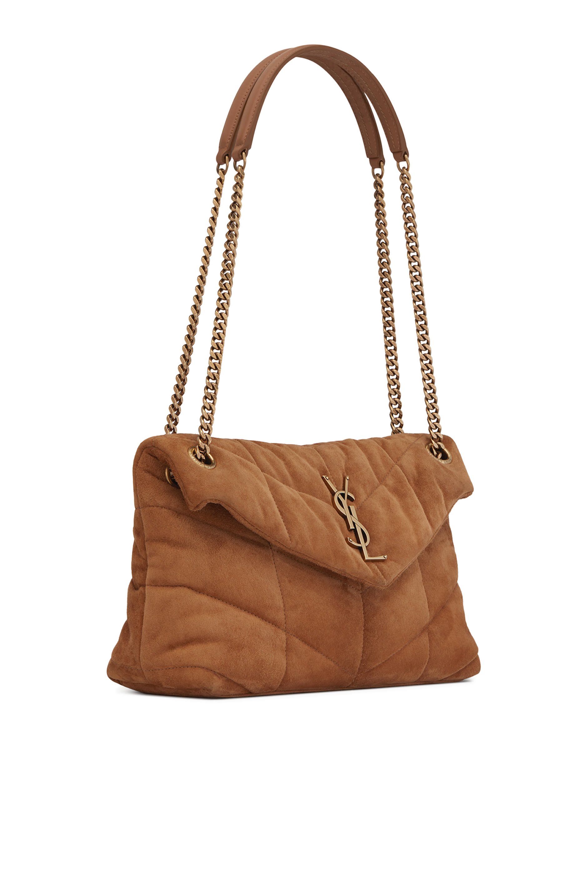 Puffer Small Bag in Suede 