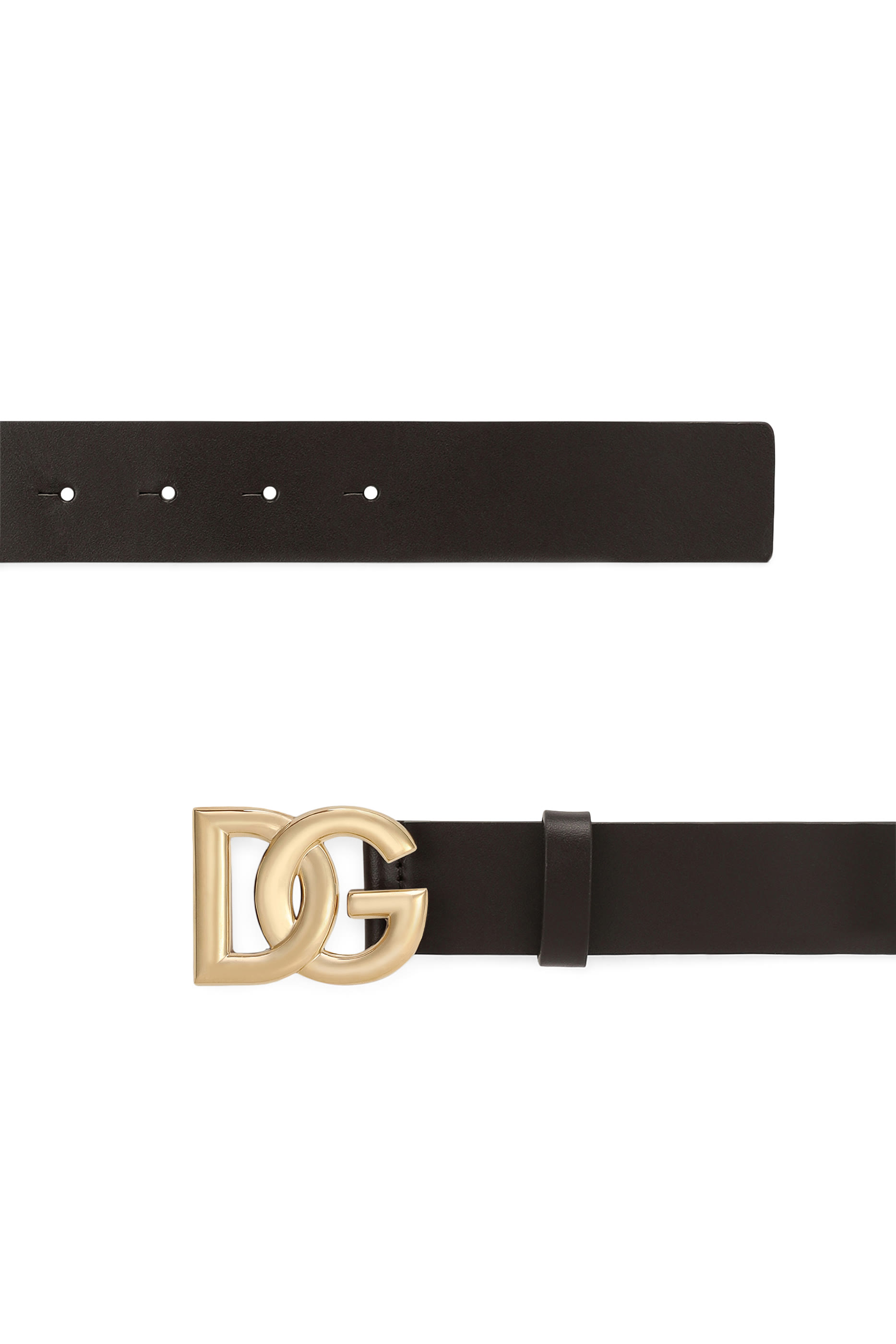 Crossover DG Logo Buckle Lux Leather Belt
