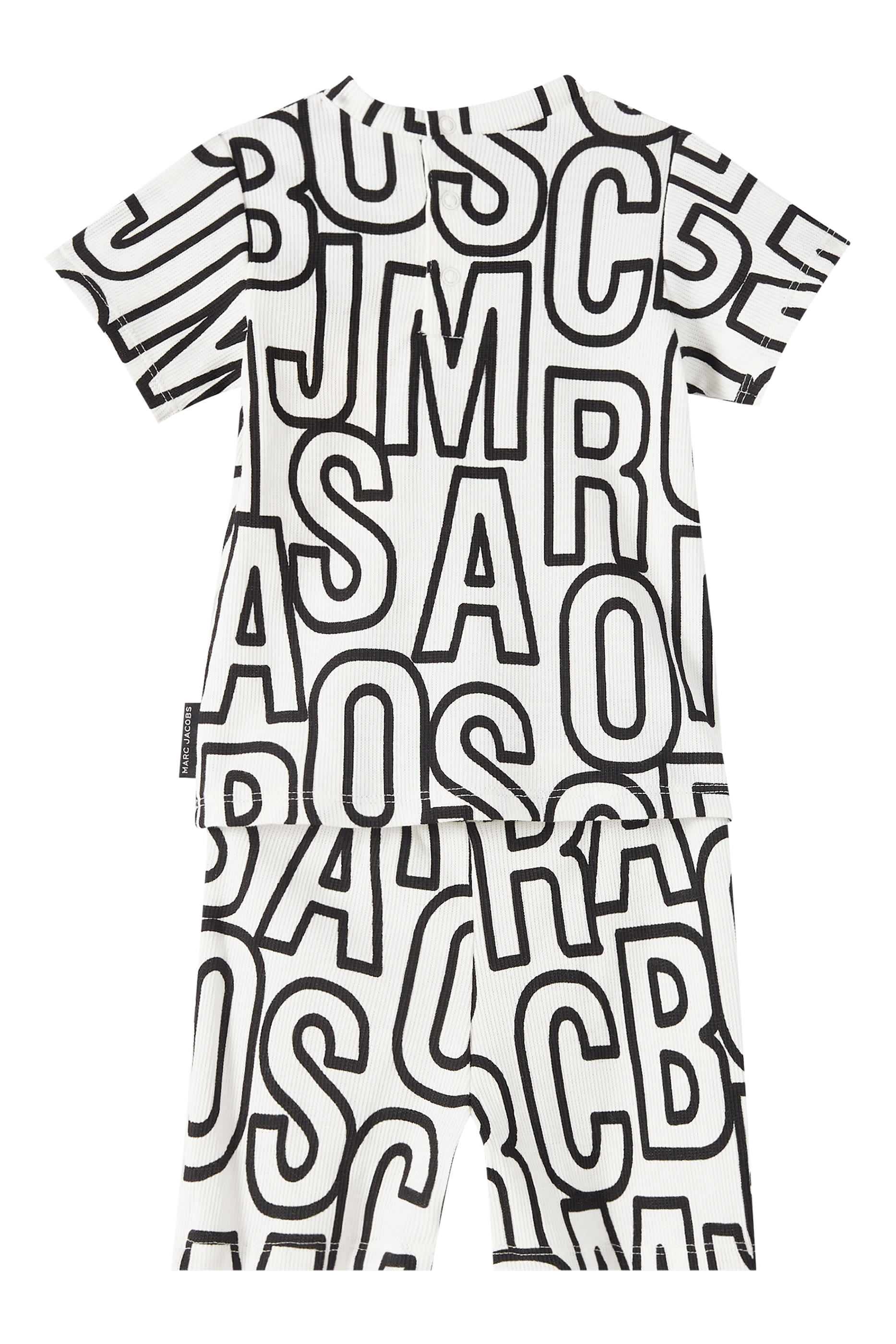 Kids All-Over Logo Printed T-Shirt & Shorts Set 