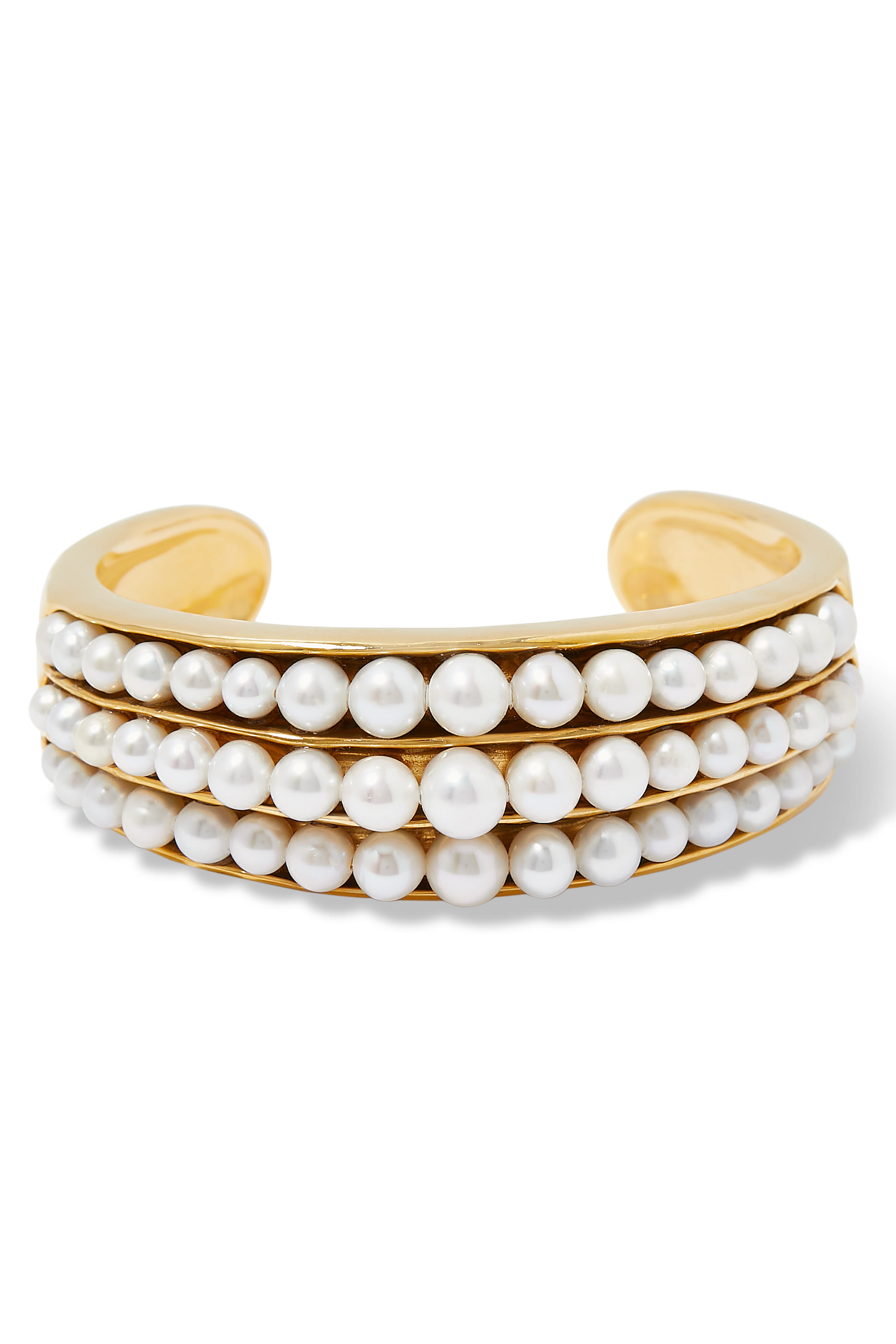 Graine de Gemmes Bracelet,  24K Gold-Plated Brass & Freshwater Pearl