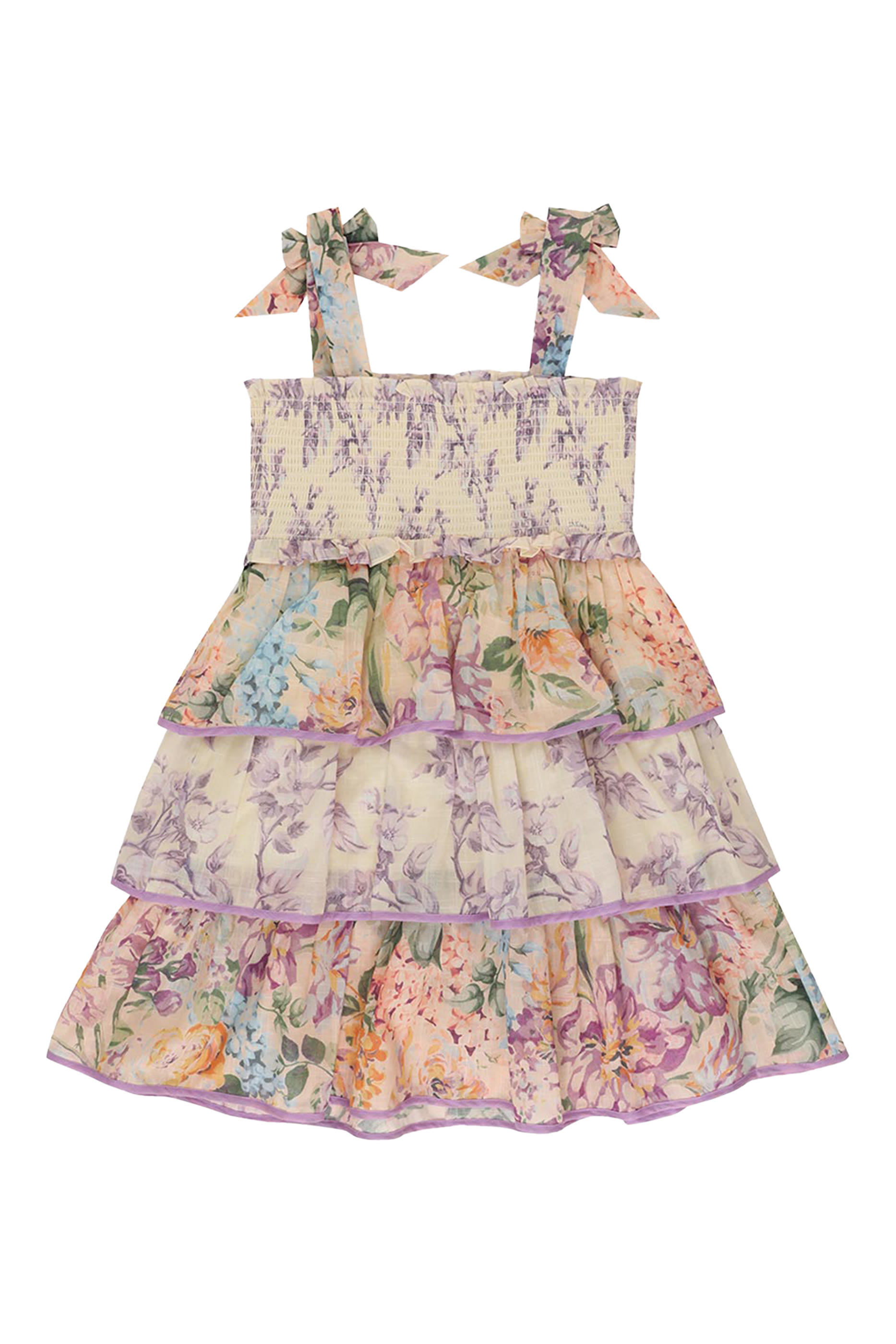 Kids Halliday Tiered Shirred Dress