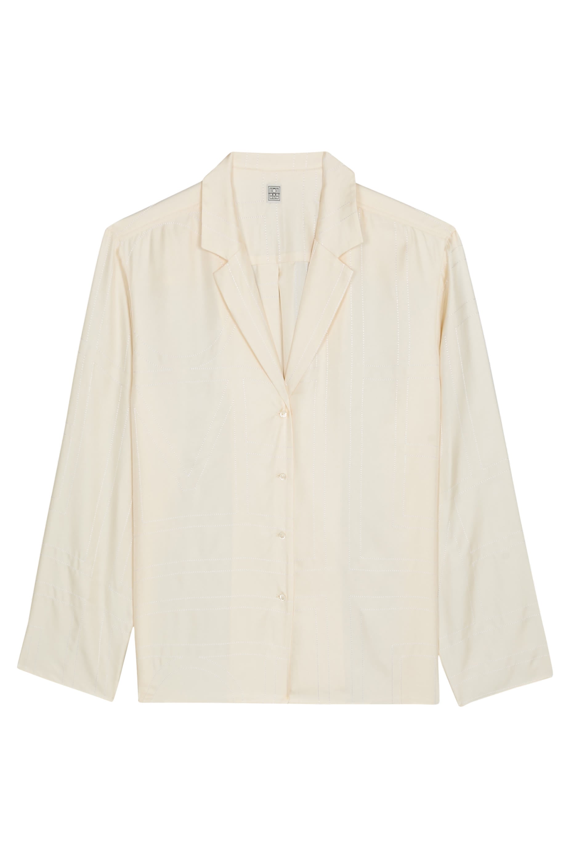 Monogram Silk Pajama Top