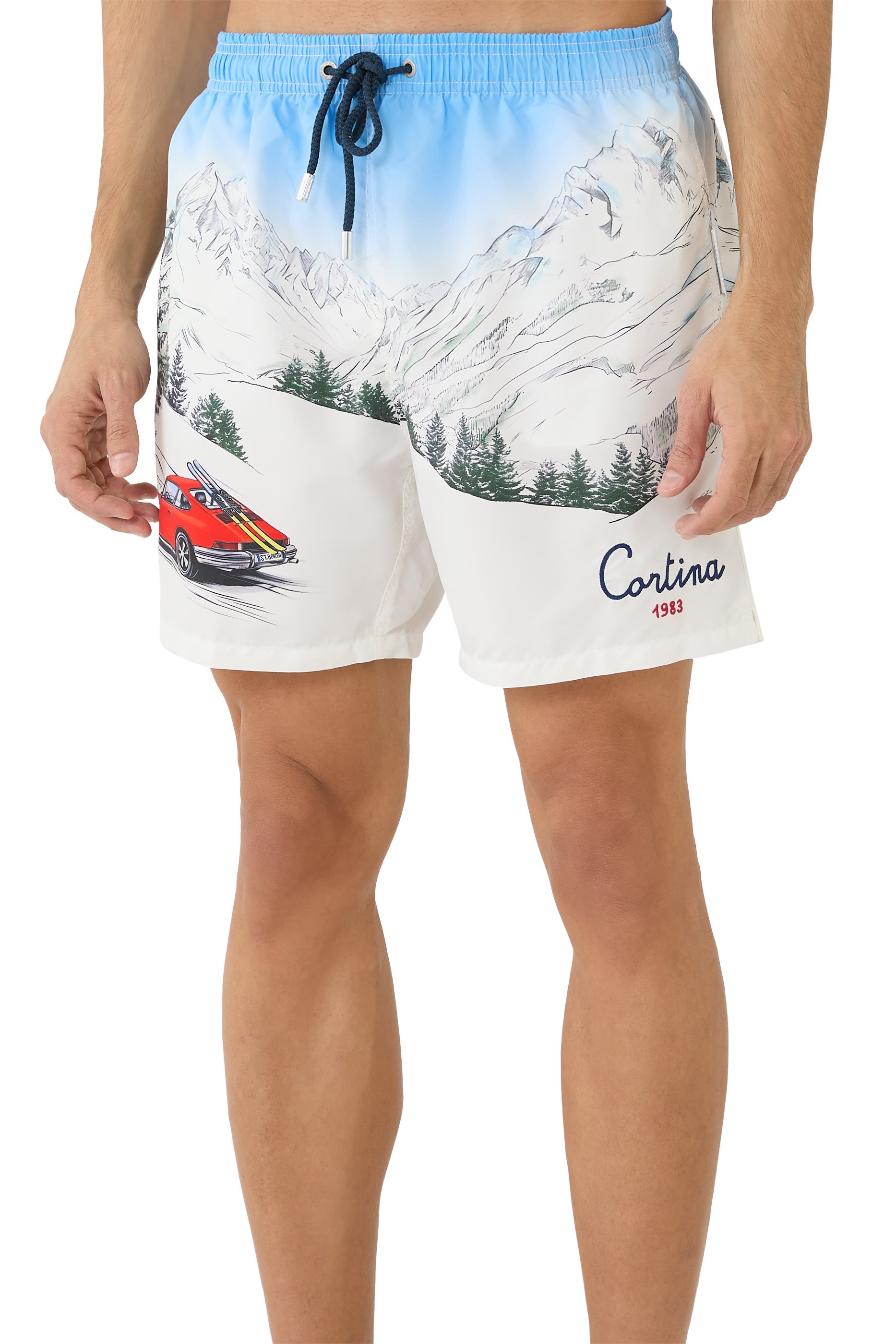 Gustavia Cortina Placed Print Swim Shorts