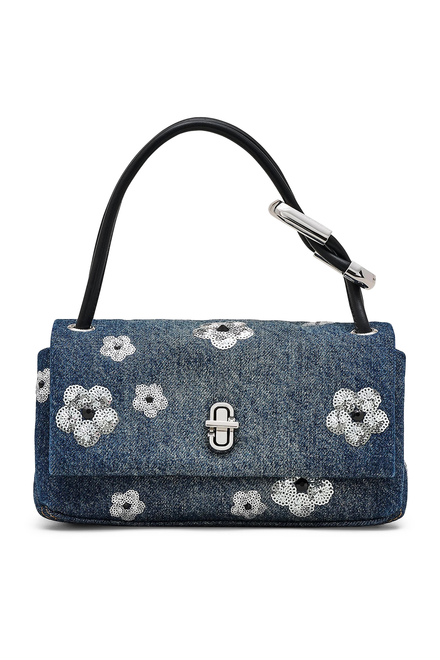 The Sequin Daisy Denim Mini Dual Bag