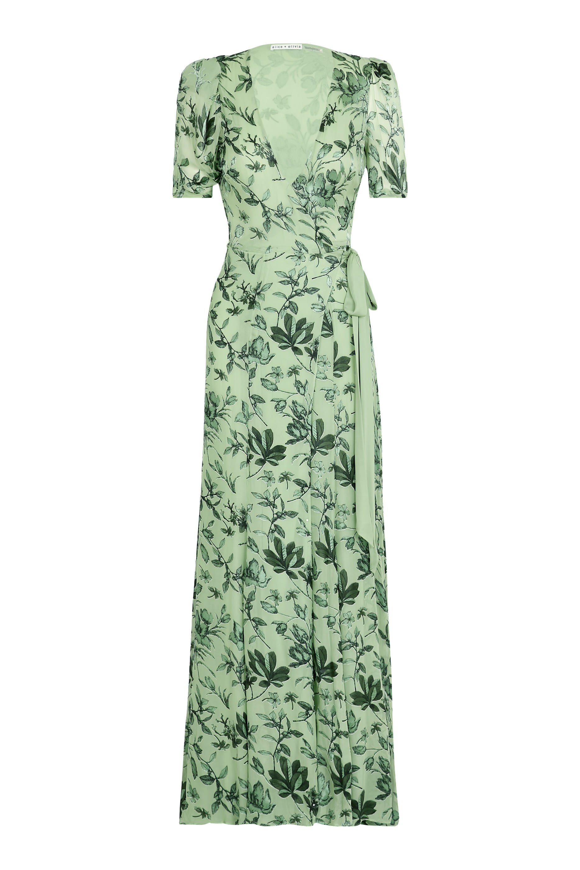 Tiana Puff Sleeve Wrap Maxi Dress