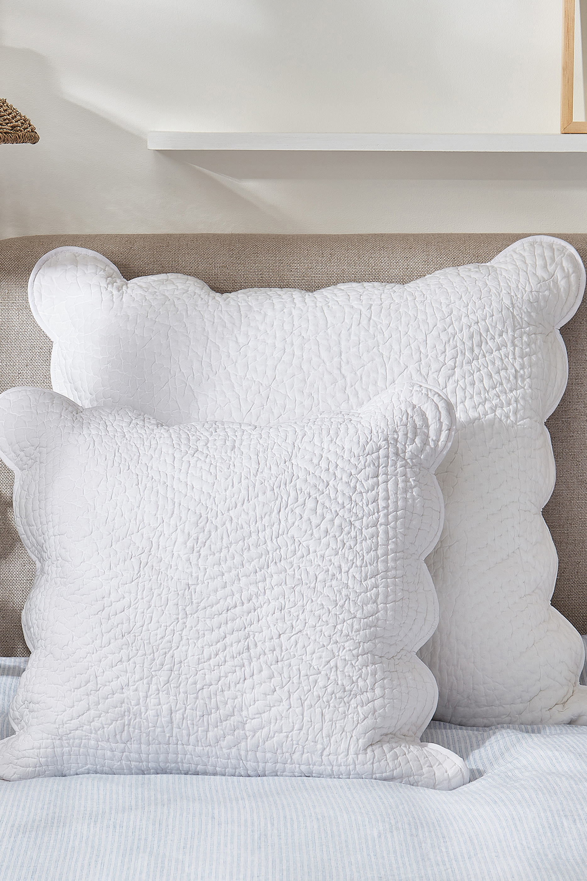 Milfield Scallop Edge Cushion