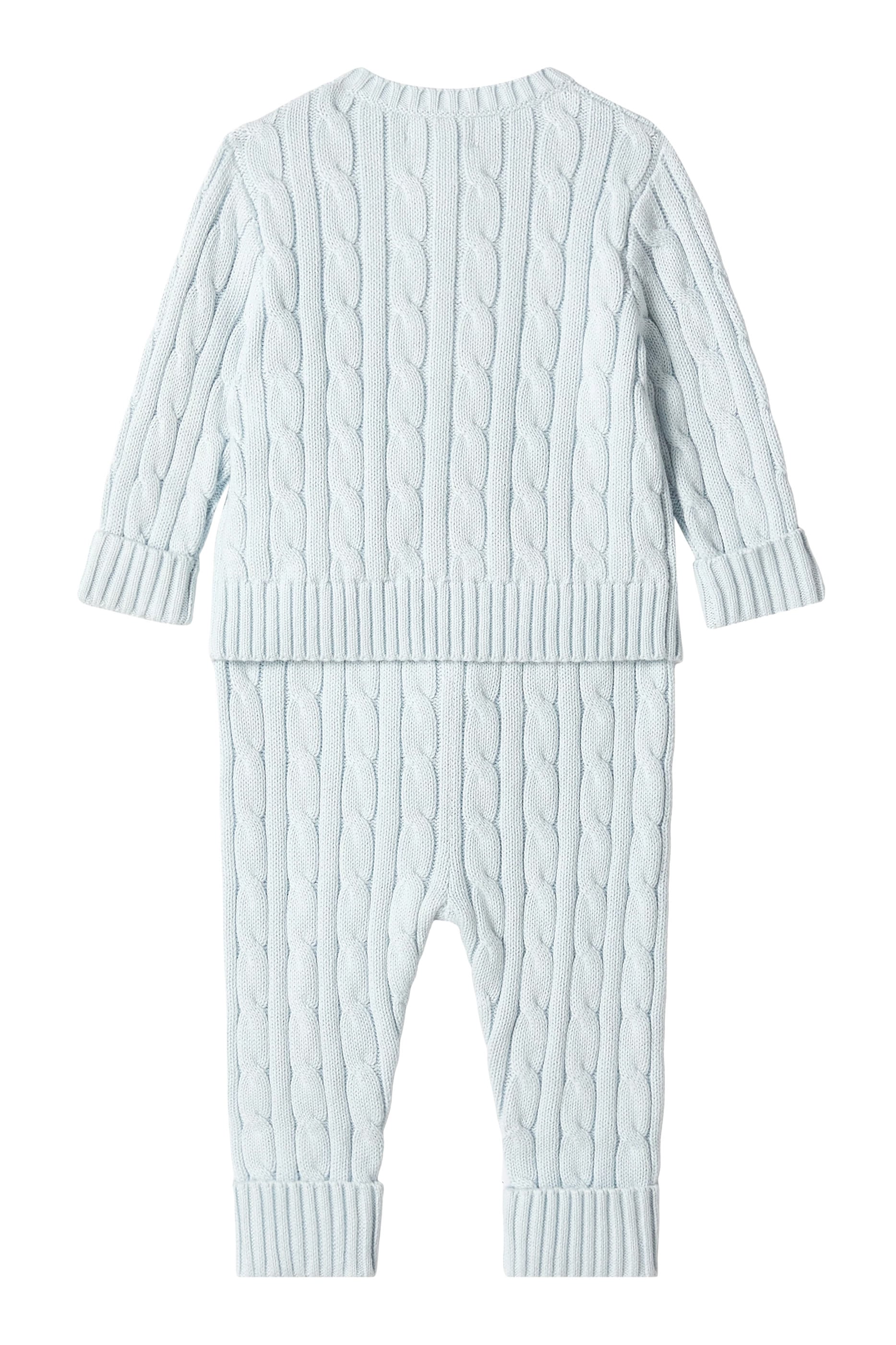 Kids Cotton Cardigan and Pants Set