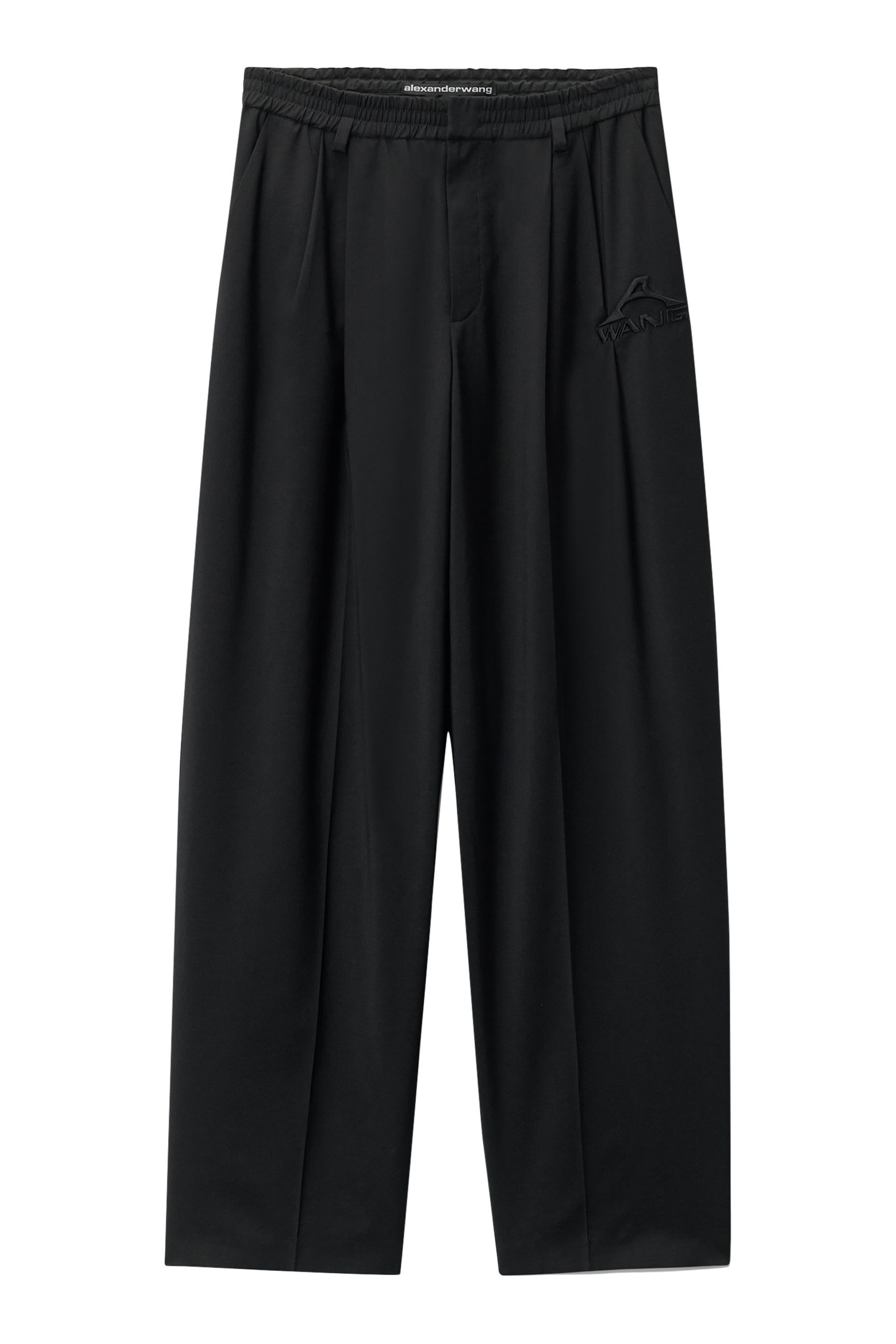 Tropical Wool Mid-Rise Balloon Pants