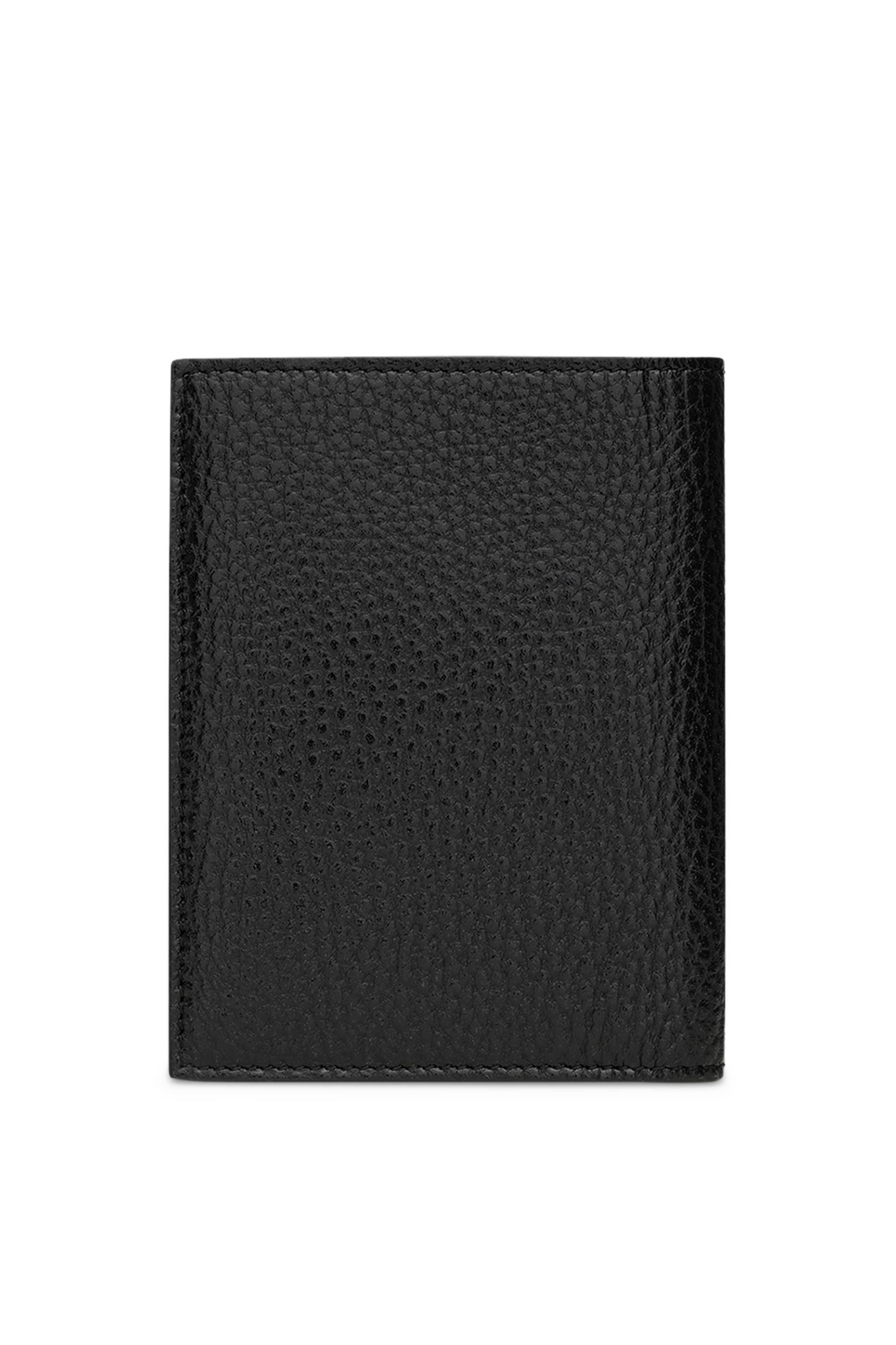 Tiny Cassandre Grained Leather Credit Card Wallet