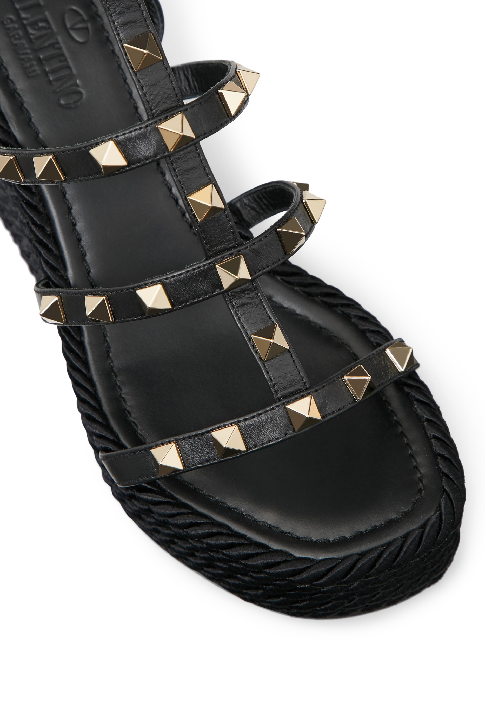 Valentino Garavani Rock Stud Wedge Sandals