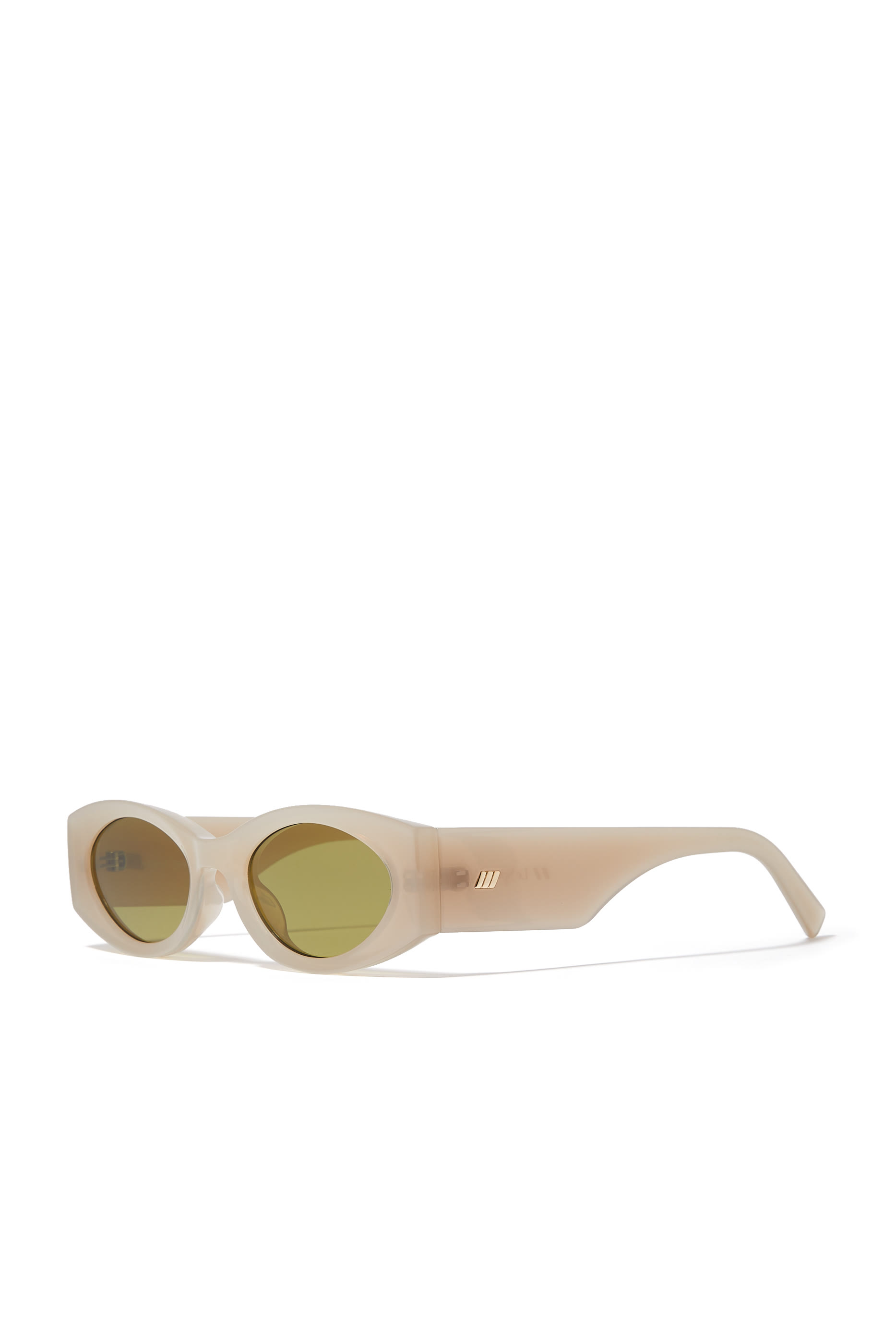 Mermaiden Oatmeal Oval Sunglasses