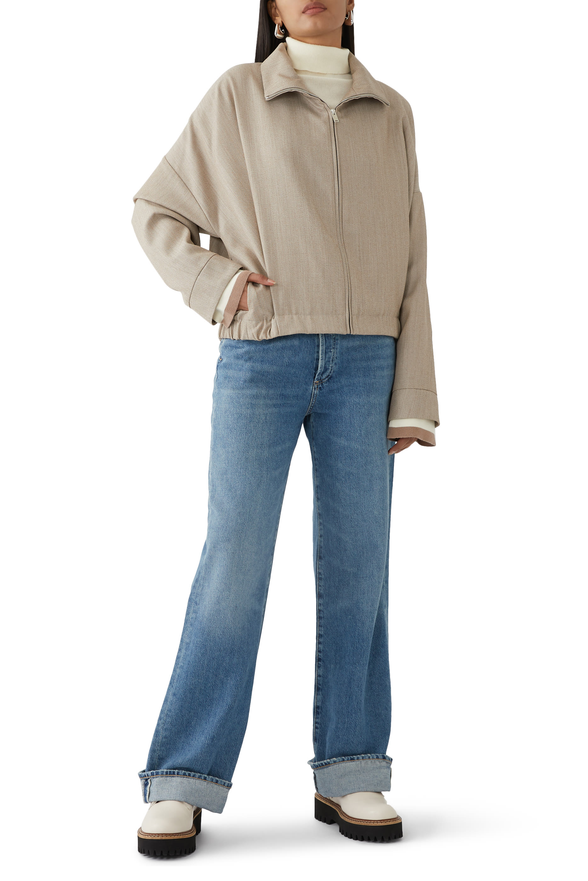 Windbreaker Virgin Wool Jacket