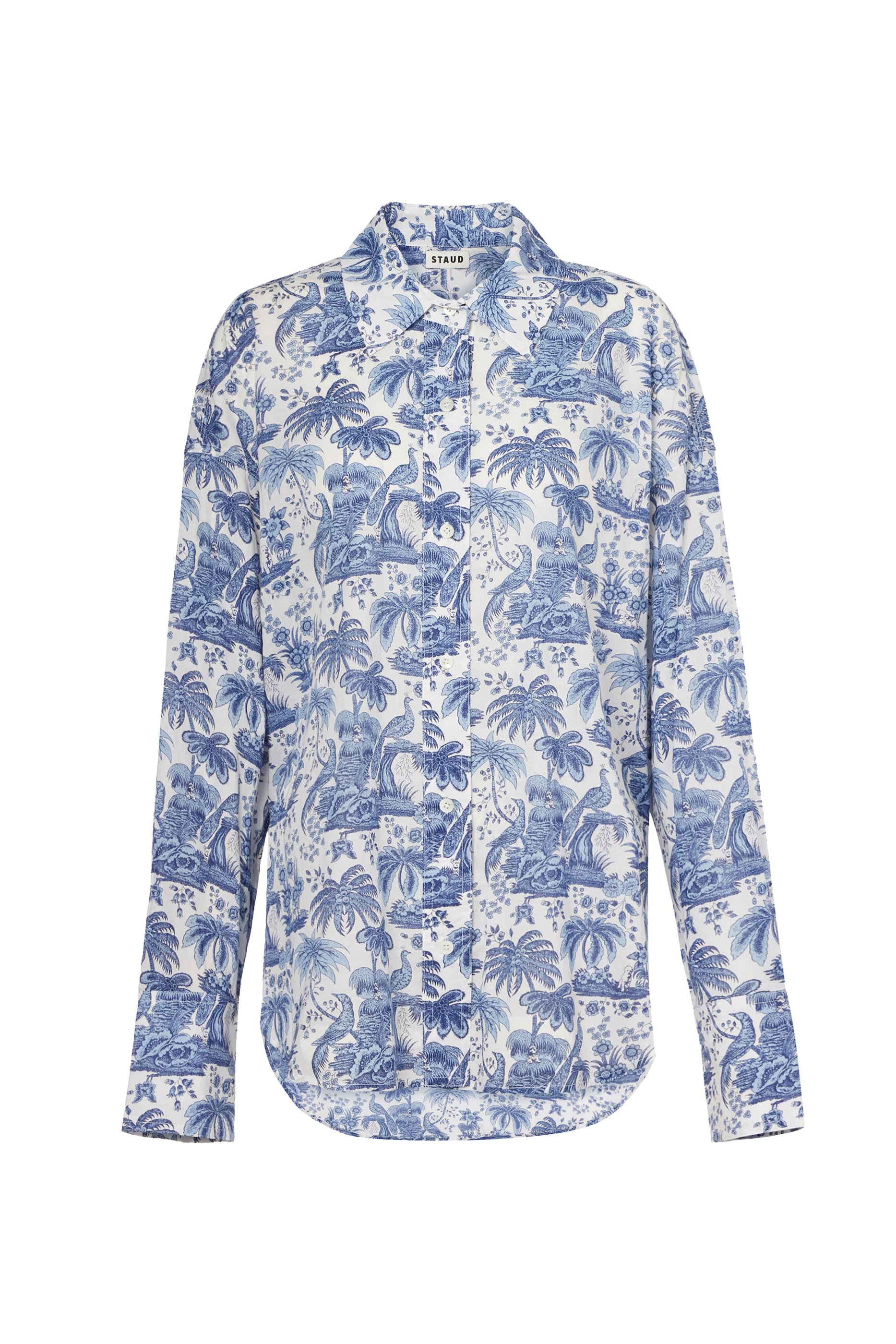  Cotton Toile Short-Sleeved Shirt