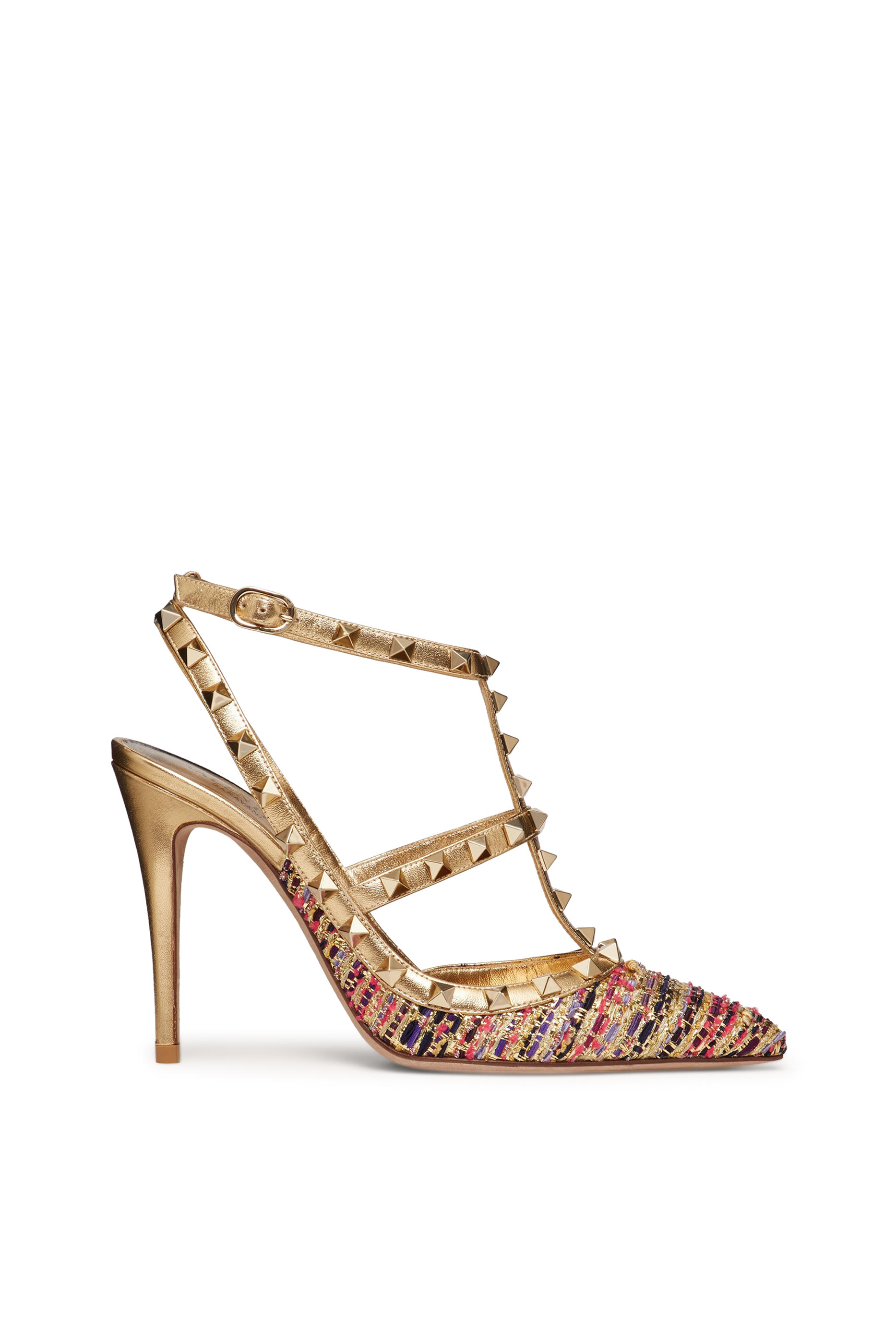  Rockstud 100 Tweed Pumps