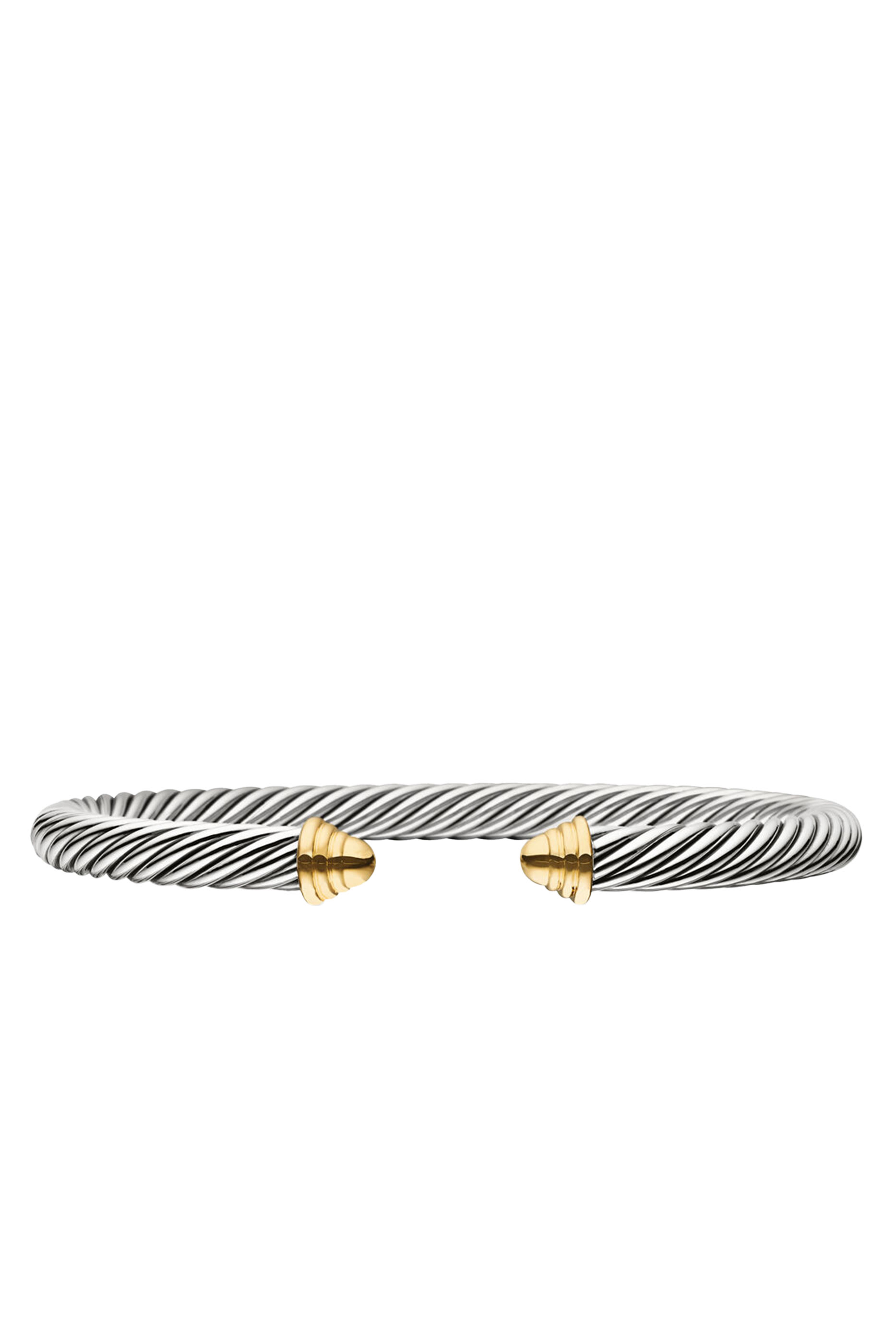 Classic Cable Bracelet, 14k Yellow Gold & Sterling Silver