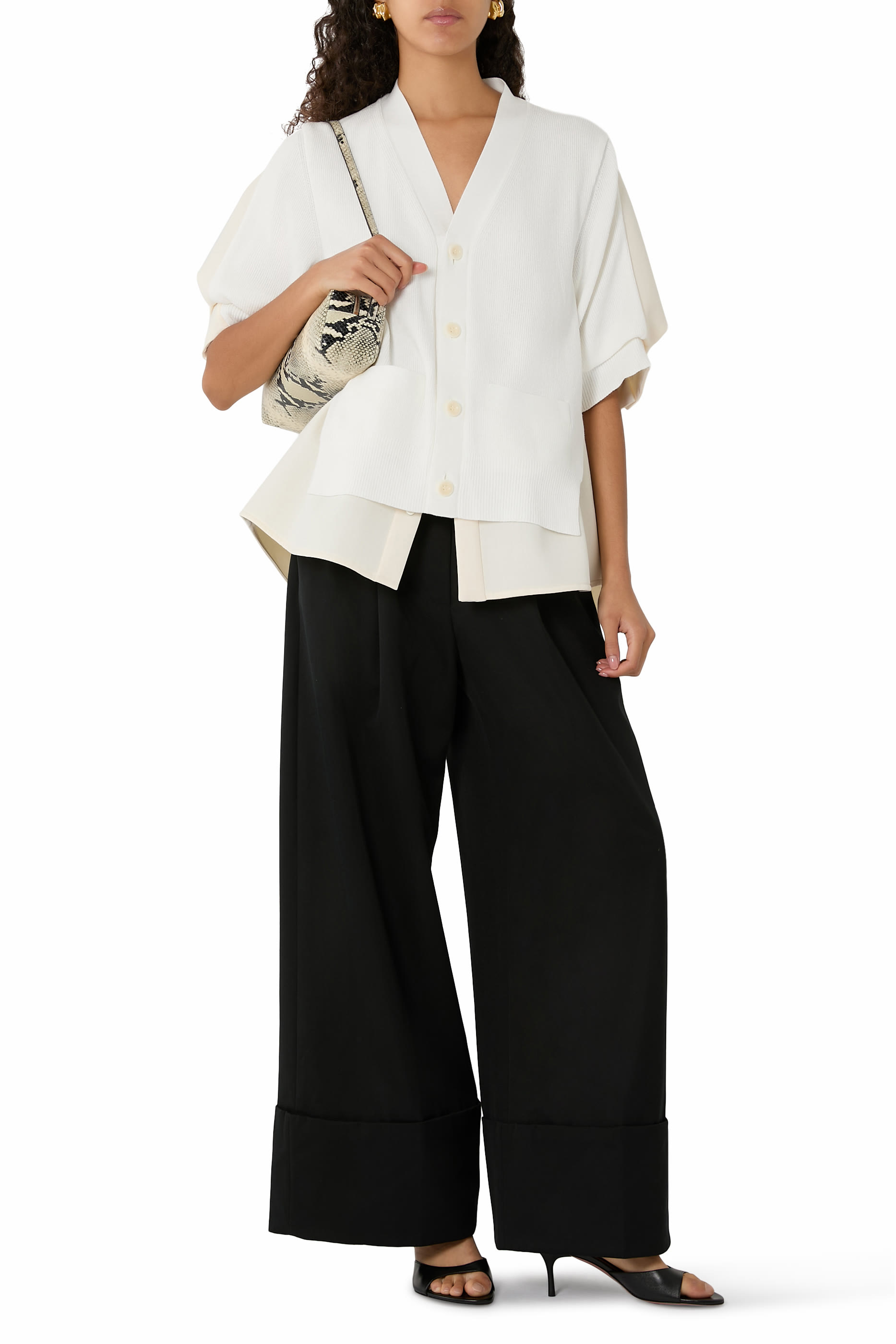 Suiting Mix Knit Cardigan 