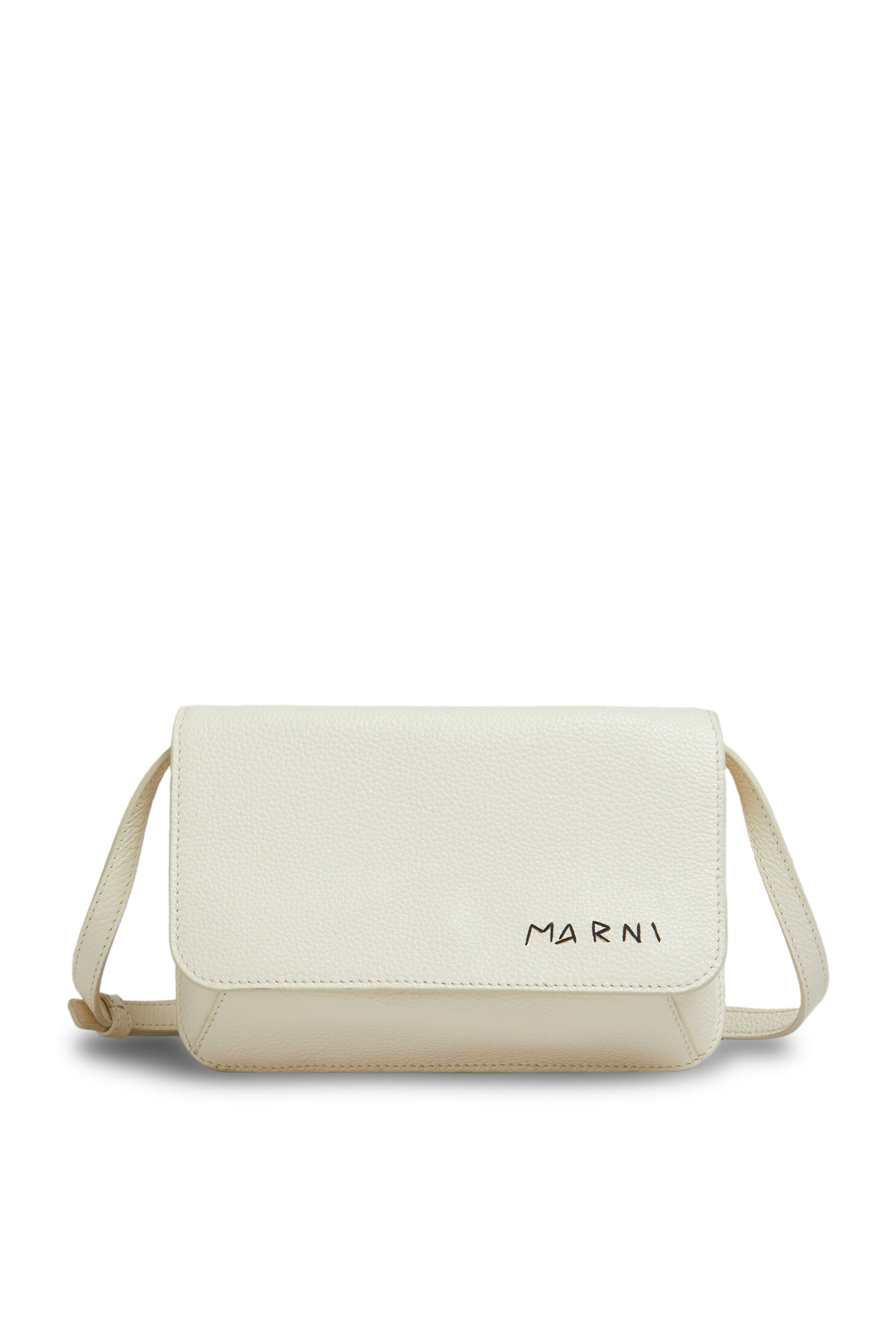 Leather Shoulder Bag with Mending