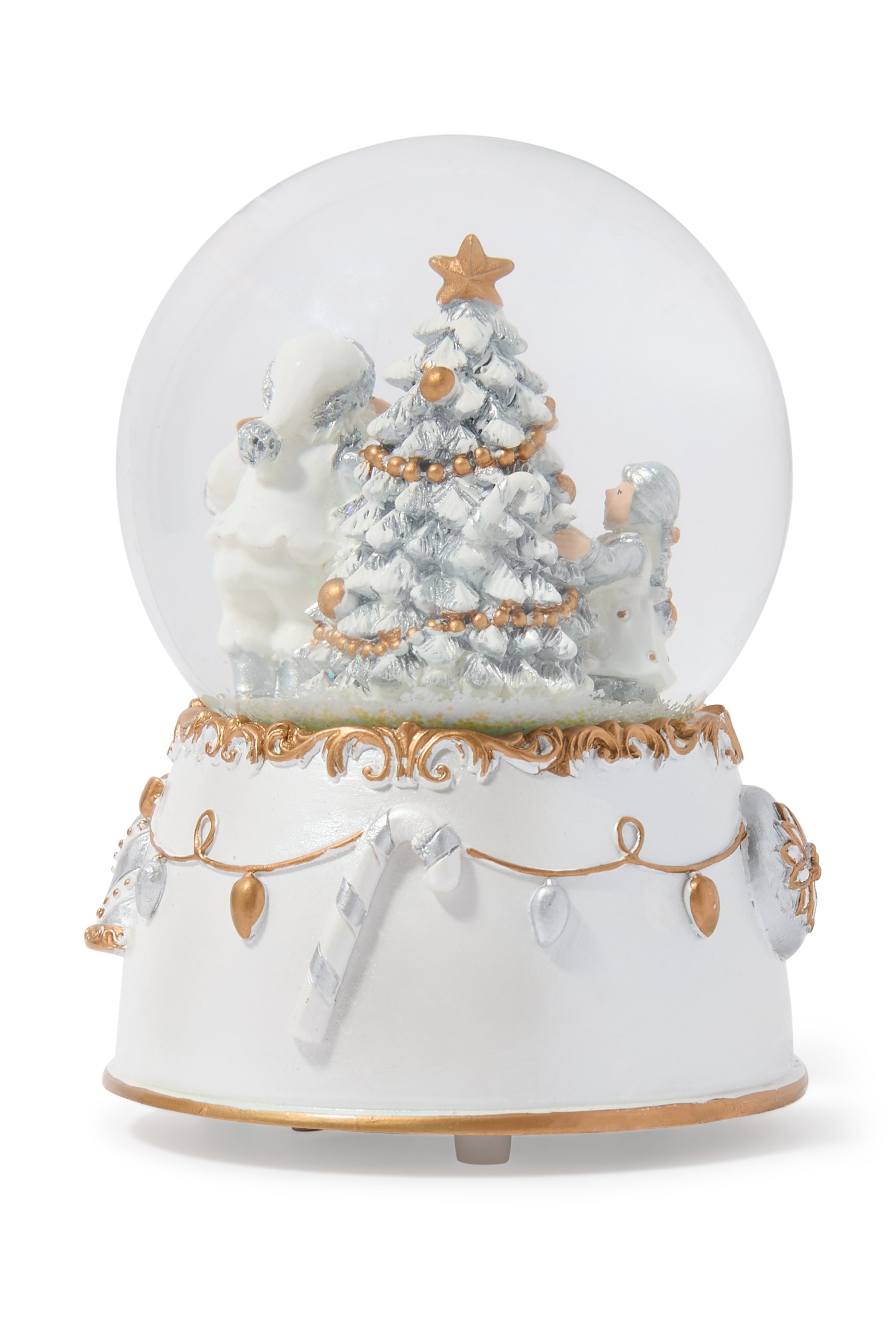 Musical Xmas Tree/Santa Snowglobe