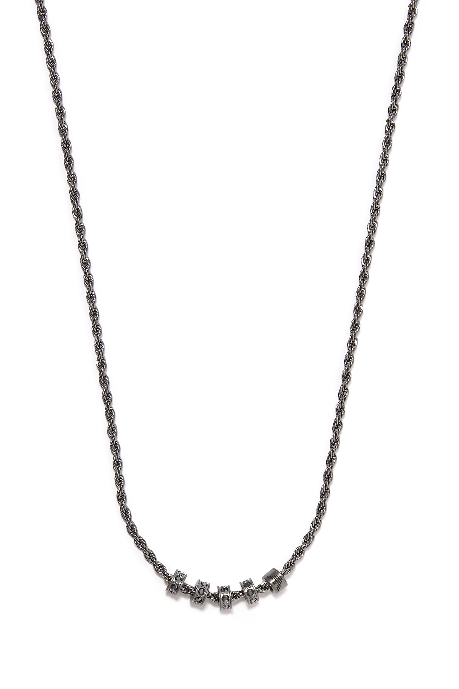 Iconic Trend Gunmetal Necklace