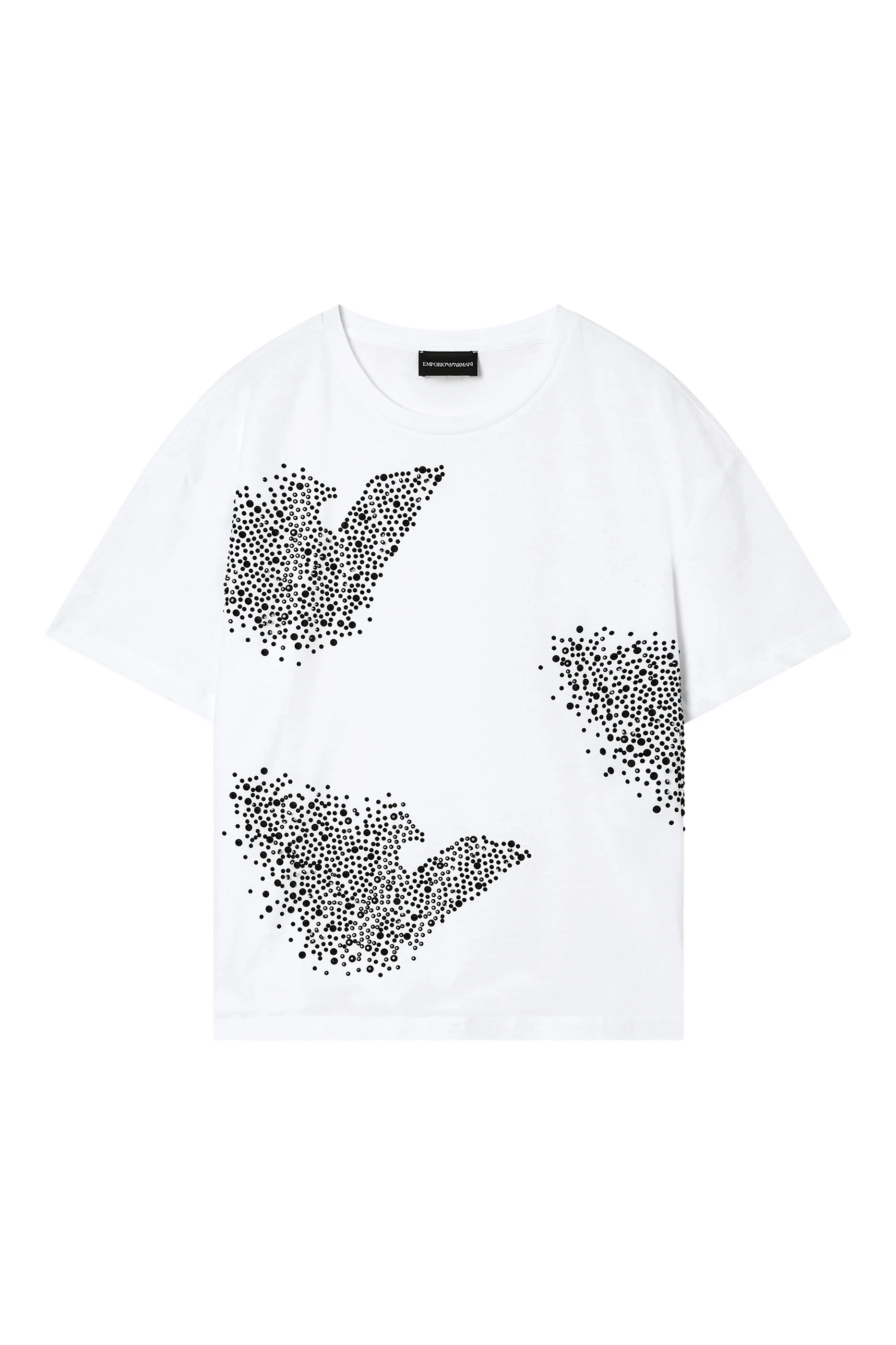 Rhinestone Eagle Logo Jersey T-Shirt