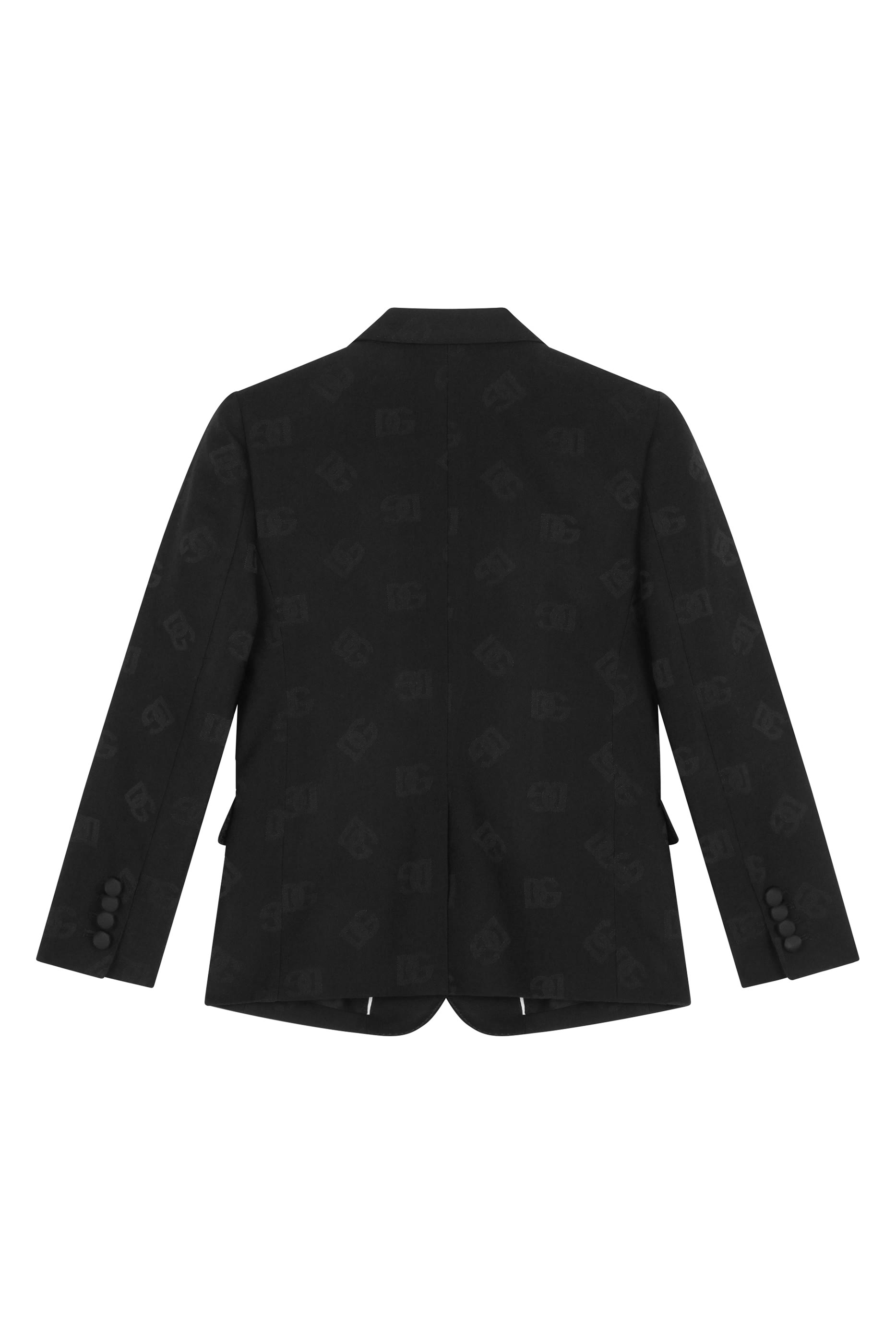 Kids Wool Jacquard Tuxedo Jacket