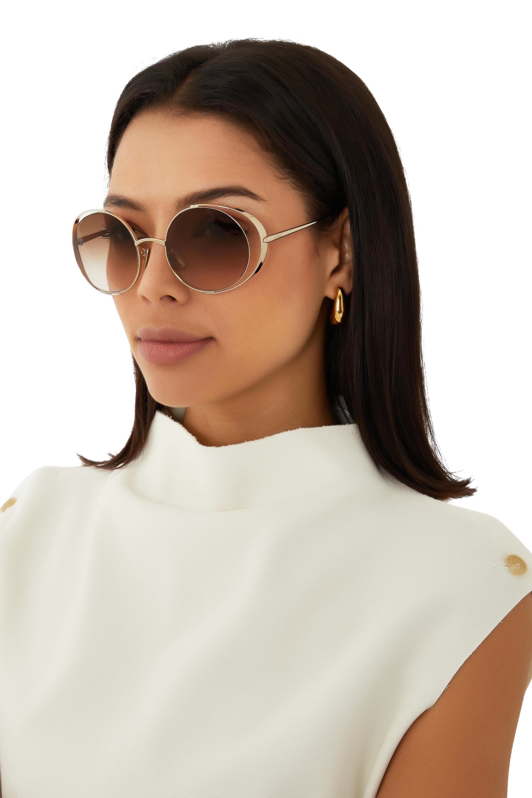 Cutout Round Sunglasses