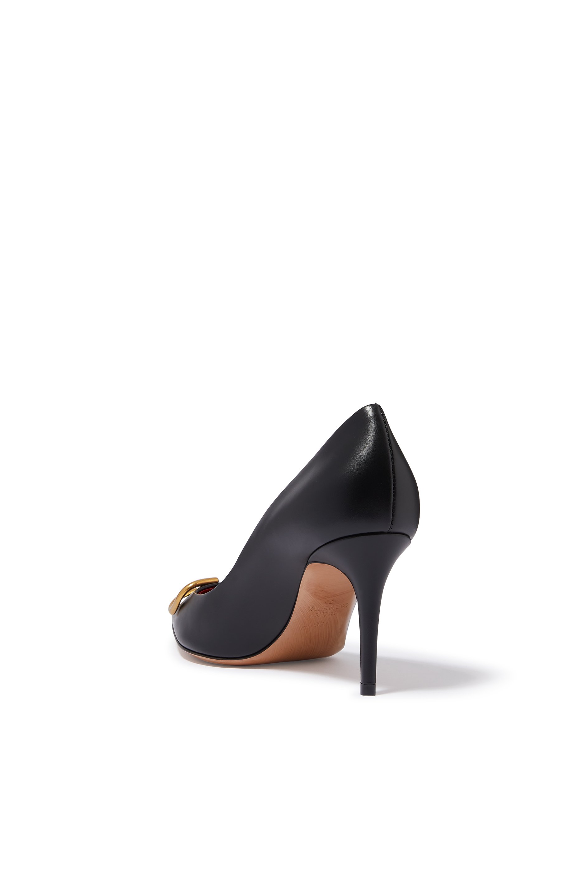 Valentino Garavani VLogo Signature 80 Leather Pumps